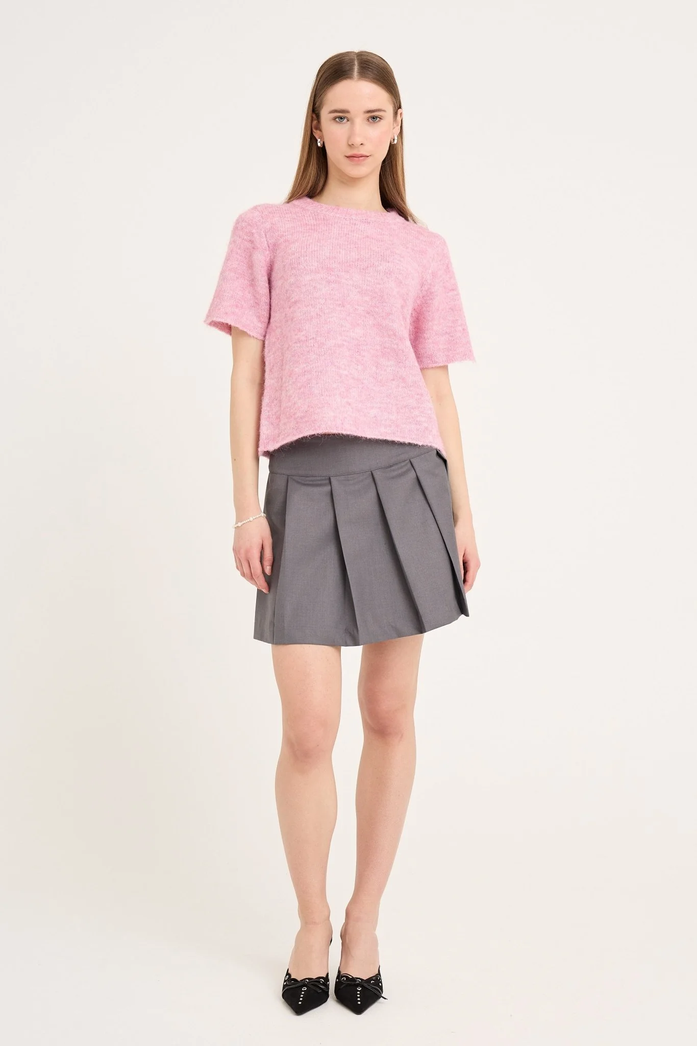 Libby Knit Pullover Bubble Pink - Image 6