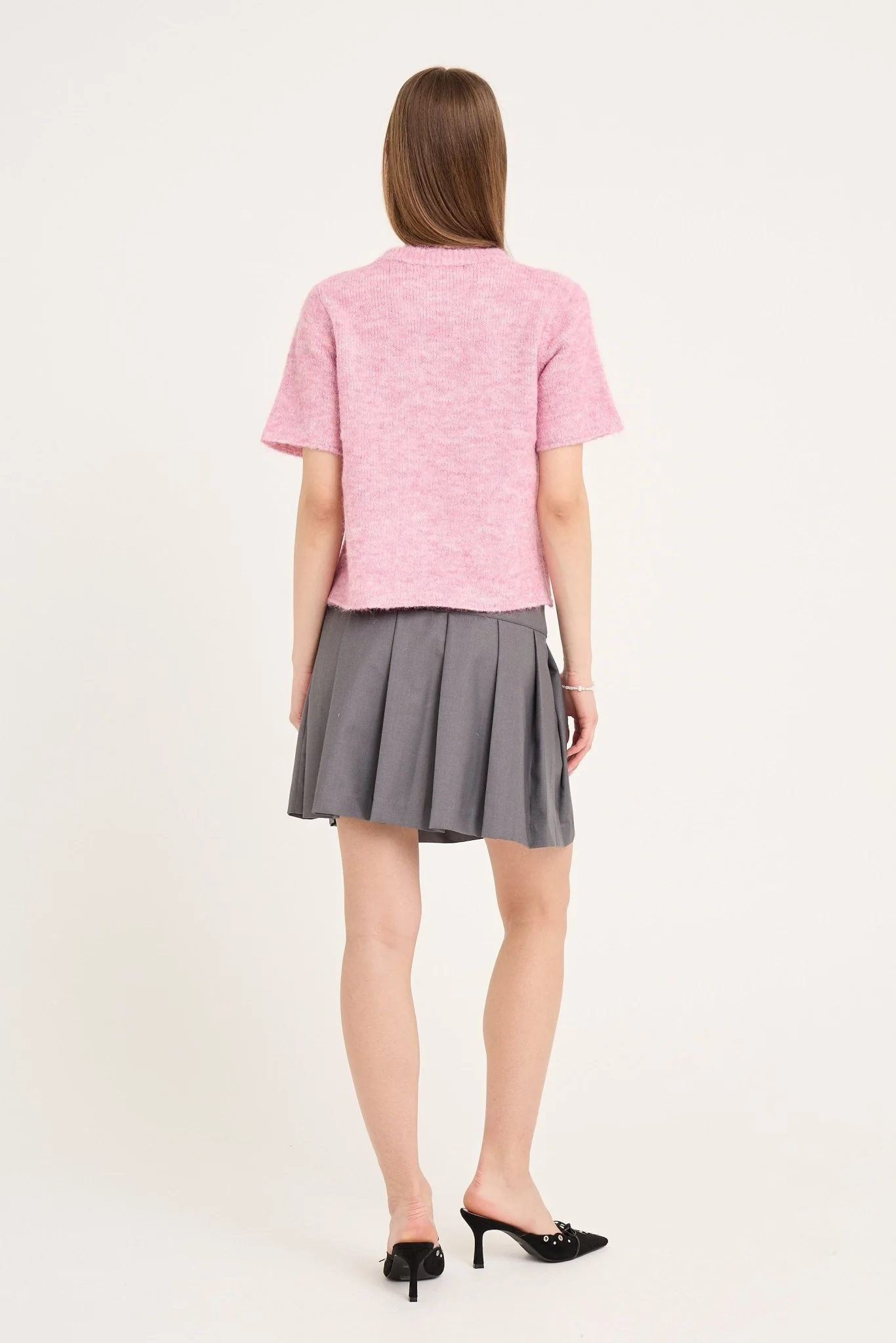 Libby Knit Pullover Bubble Pink - Image 8