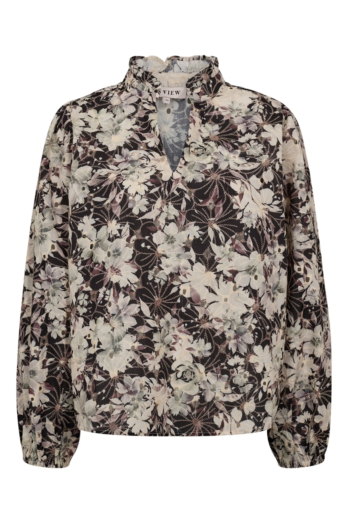 Grete Blouse Black/Off White - Image 2