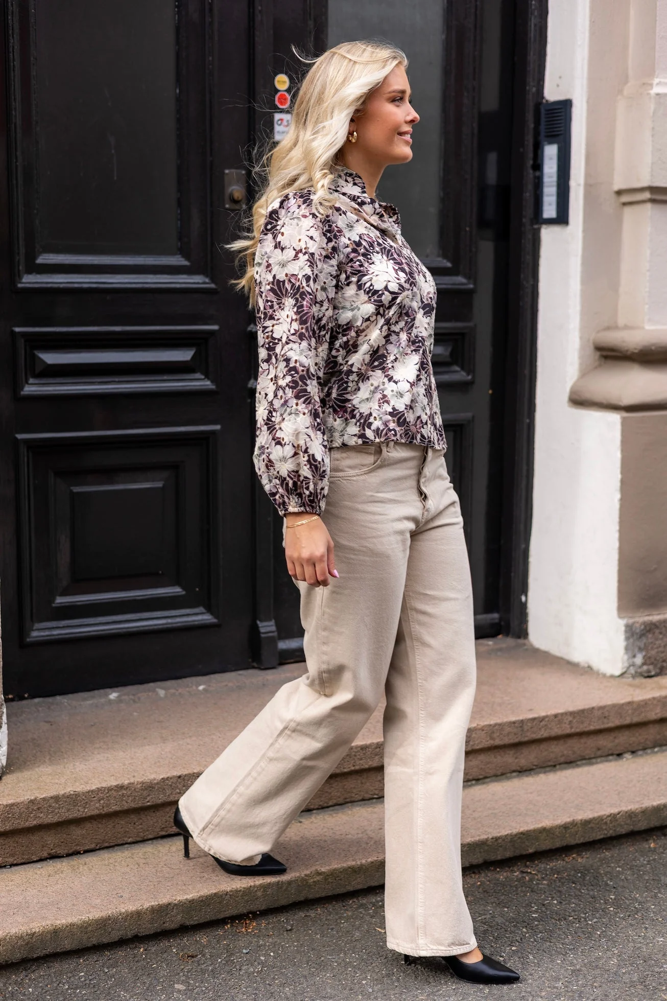 Grete Blouse Black/Off White - Image 4