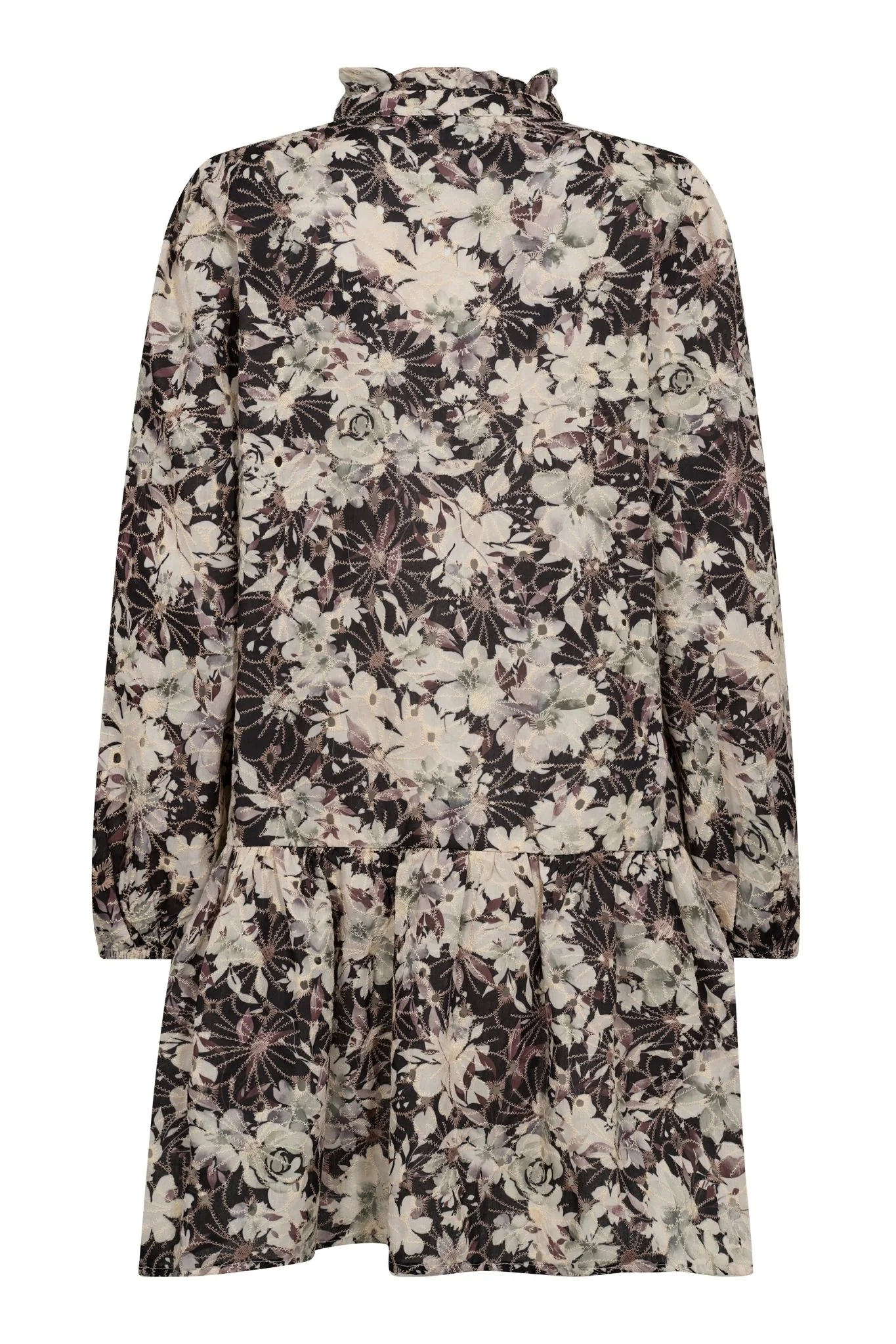 Grete Dress Black/Off White - Image 9