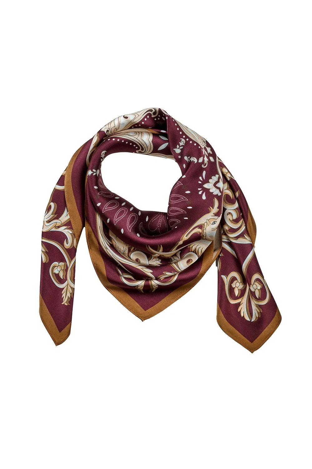 Lola Silk Scarf Plum
