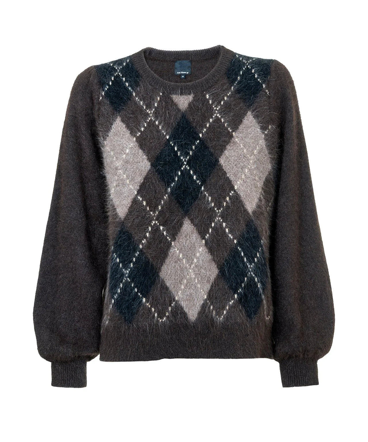 Argyle Pullover Brown - Image 2