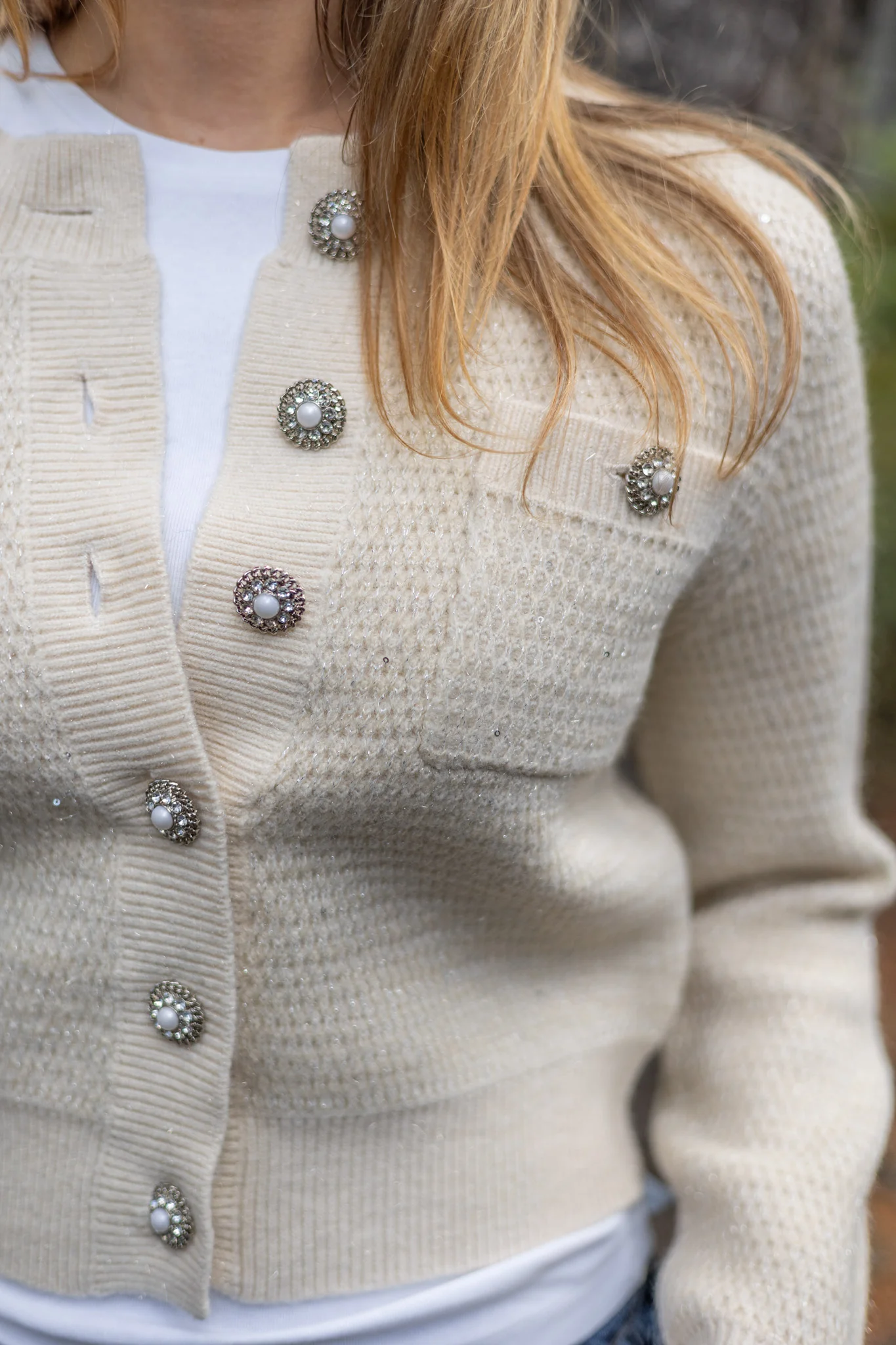 Gabor Cardigan Blanc Casse - Image 5