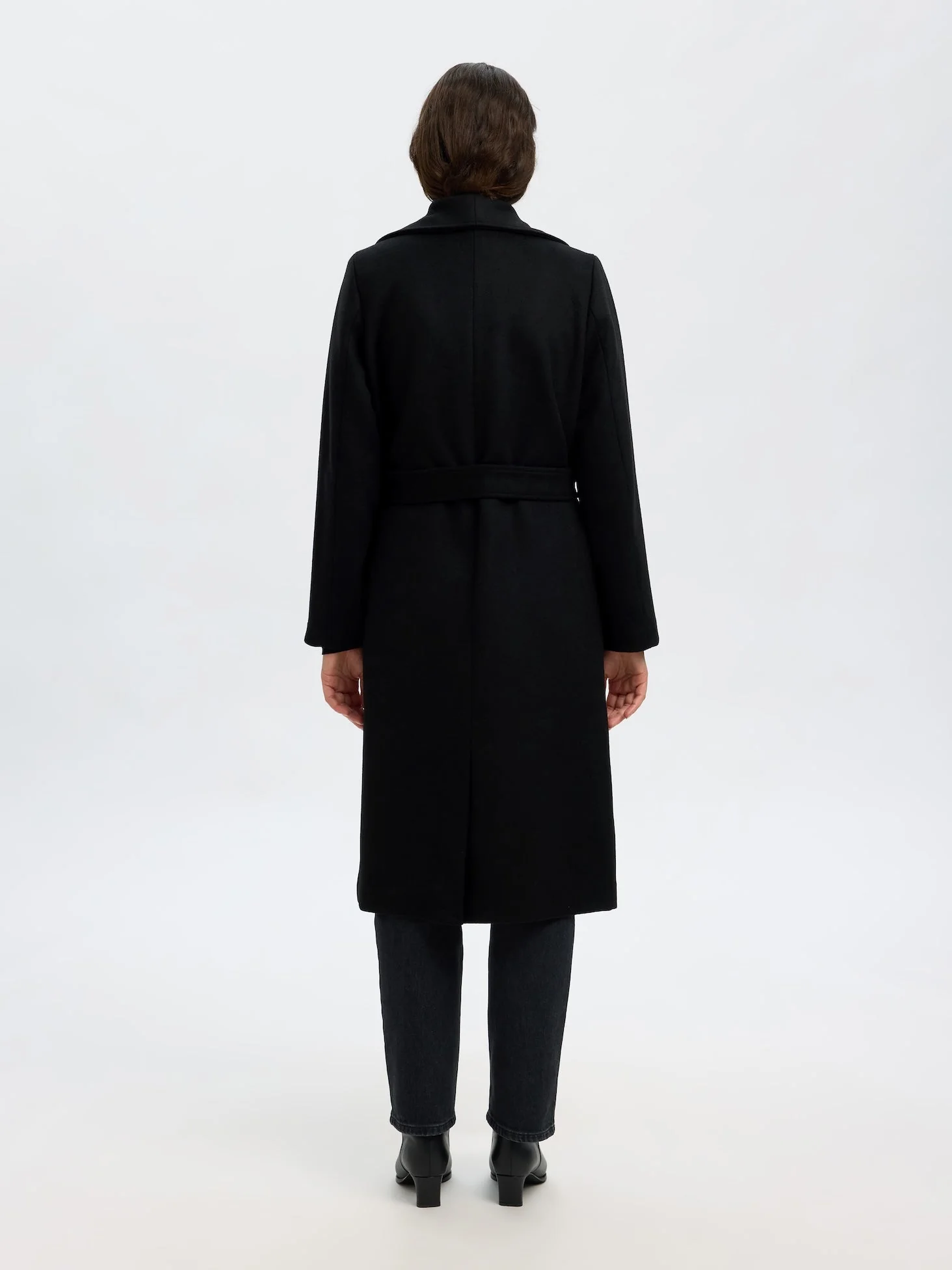 Rosa Wool Blend Coat Black - Image 7