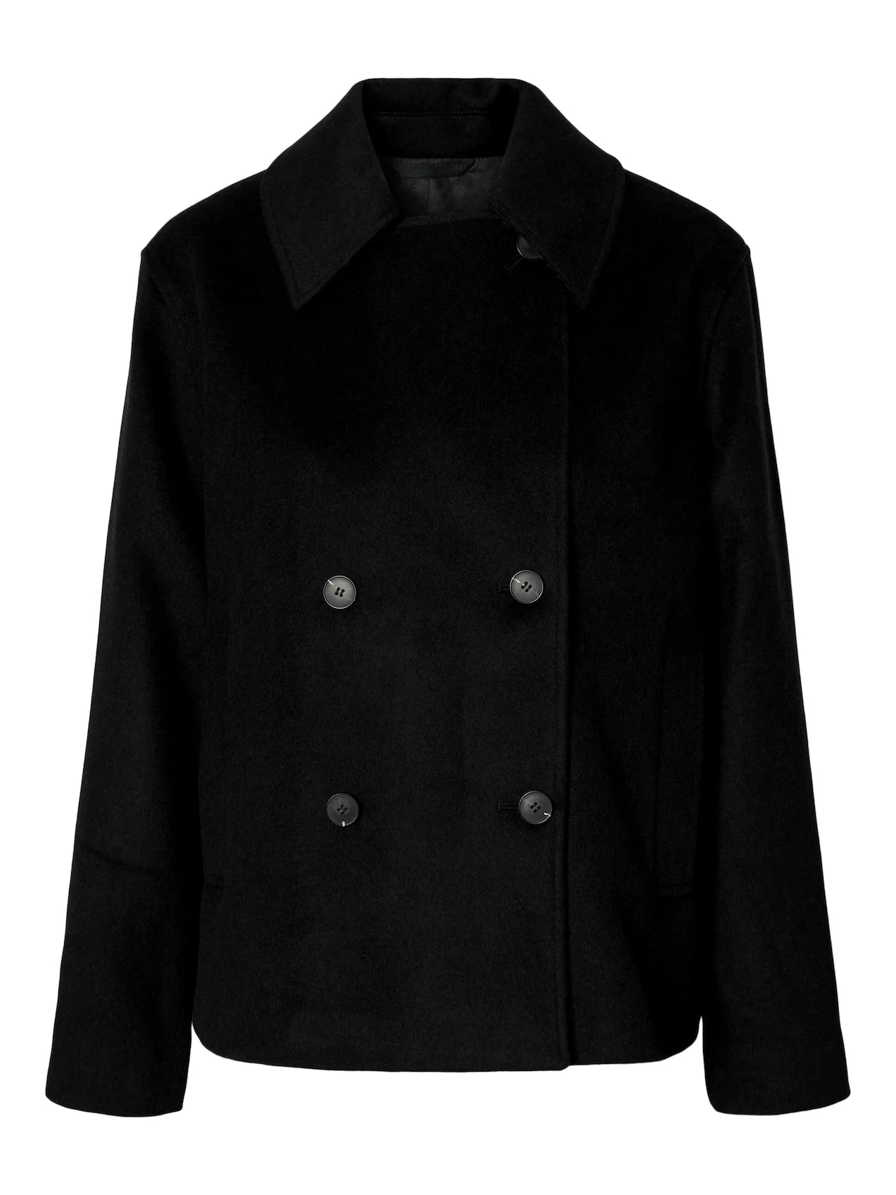 Alma Wool Blend Jacket Black