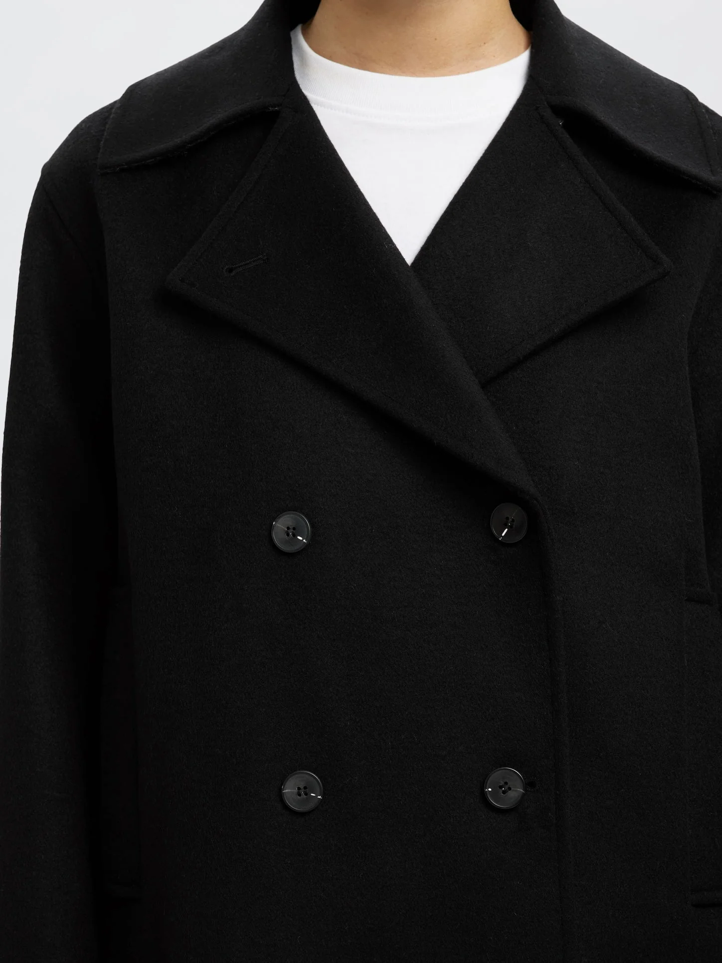 Alma Wool Blend Jacket Black - Image 6