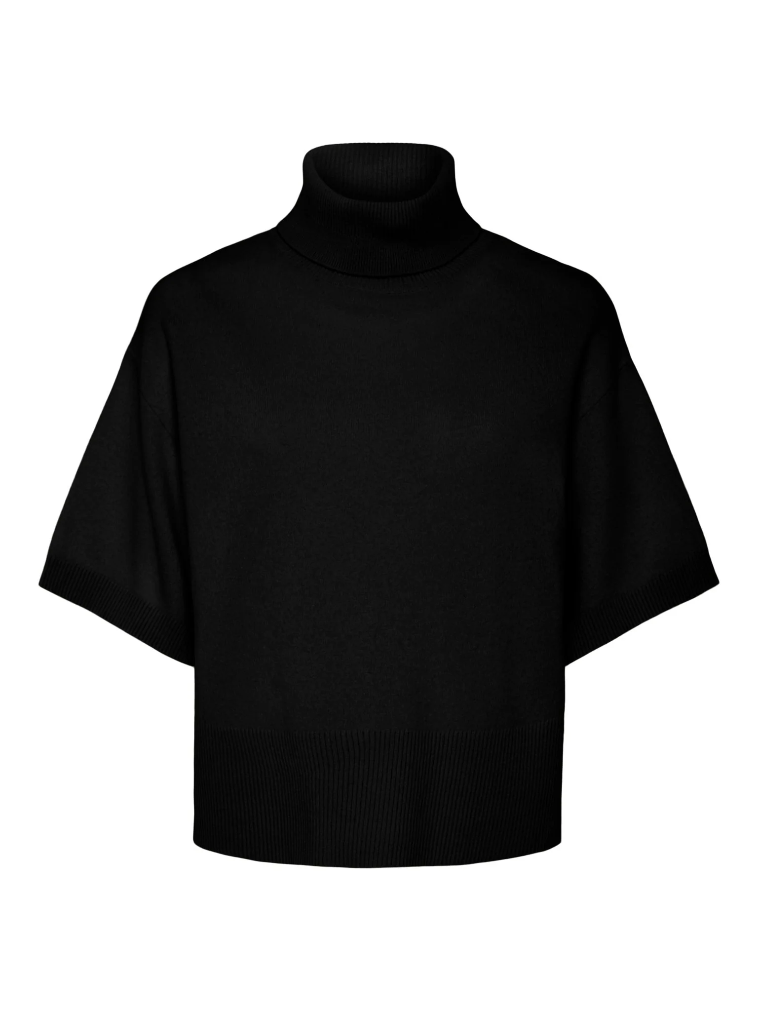 Emila 2/4 Wool Knit Pullover Black - Image 2