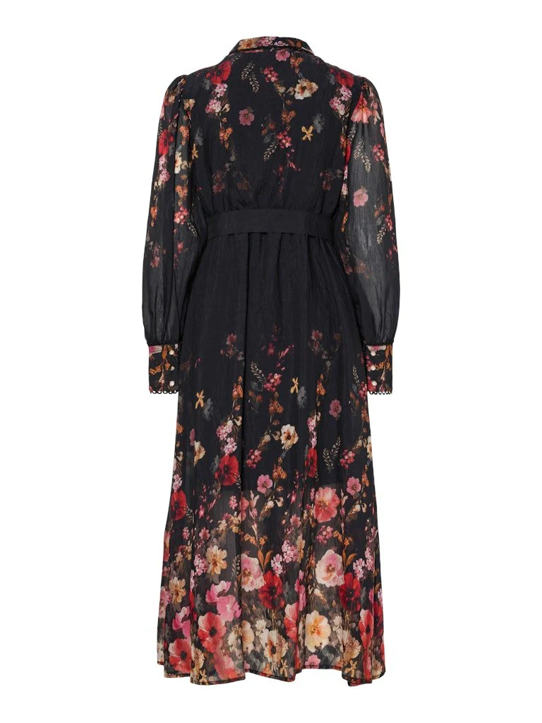 Romantica Ls Midi Dress Black Romantica - Image 11