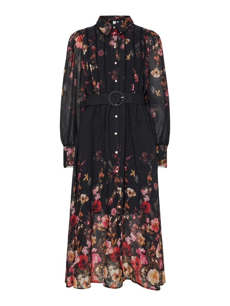 Romantica Ls Midi Dress Black Romantica - Image 3