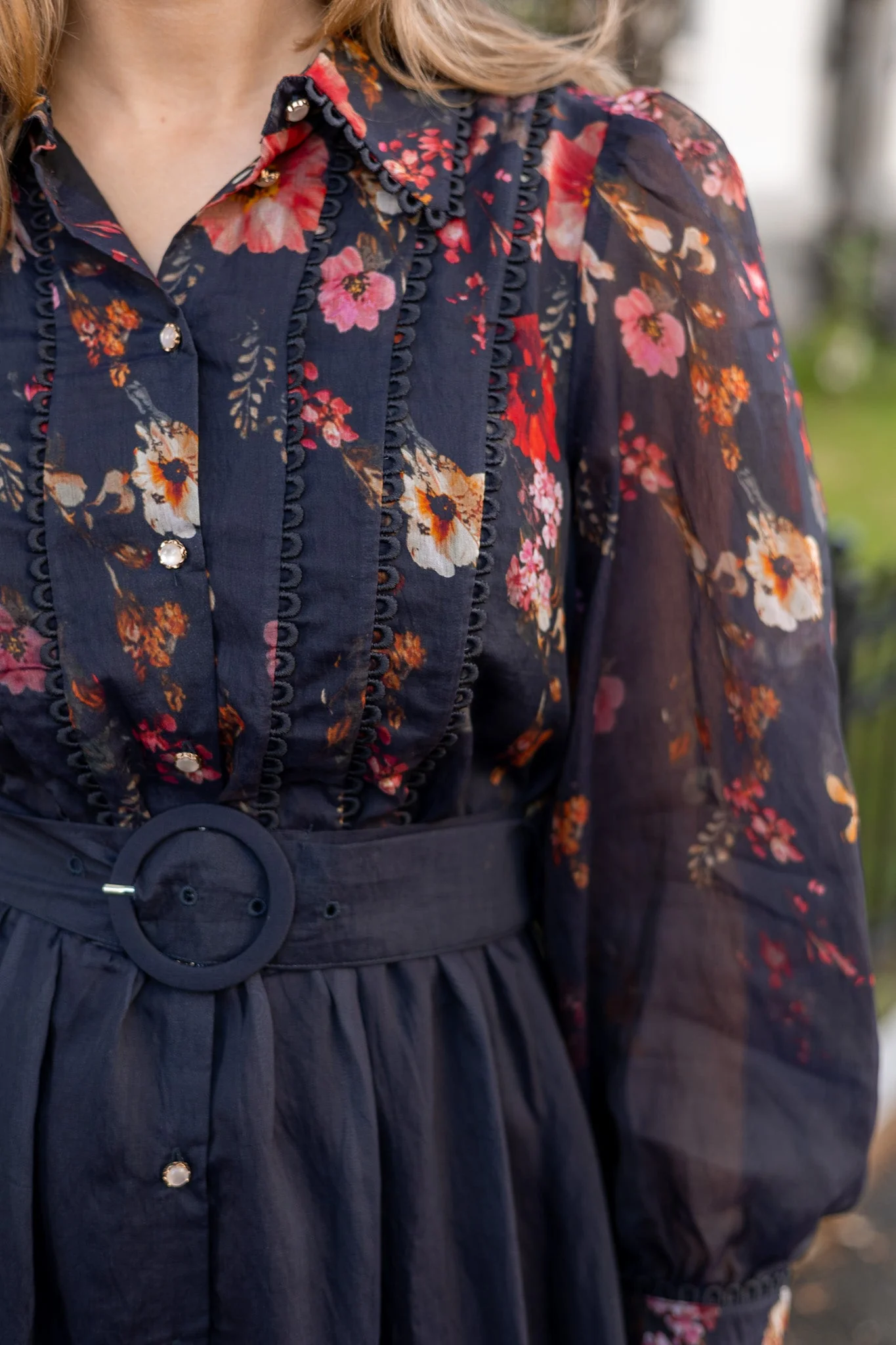 Romantica Ls Midi Dress Black Romantica - Image 5