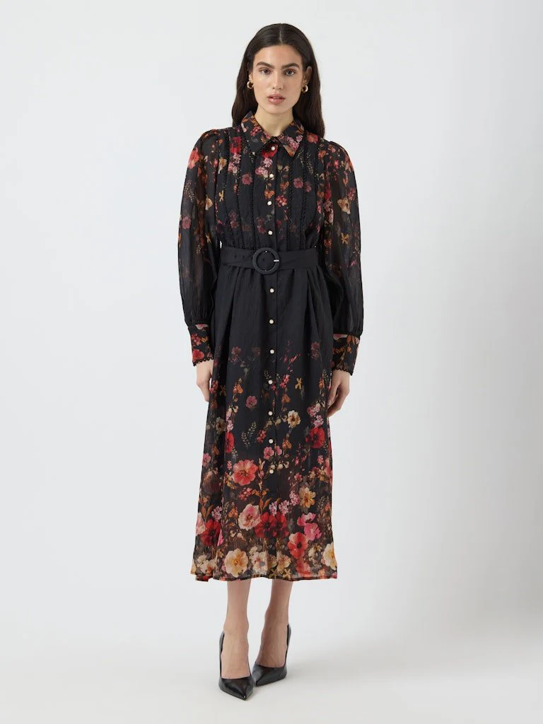 Romantica Ls Midi Dress Black Romantica - Image 6