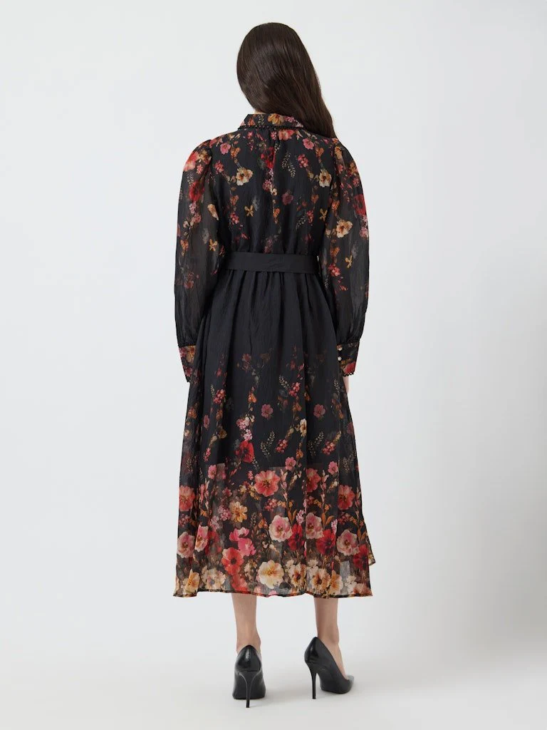Romantica Ls Midi Dress Black Romantica - Image 8