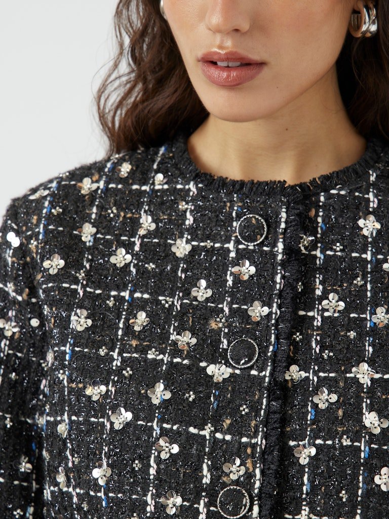 Valenda Ls Tweed Jacket Black - Image 16