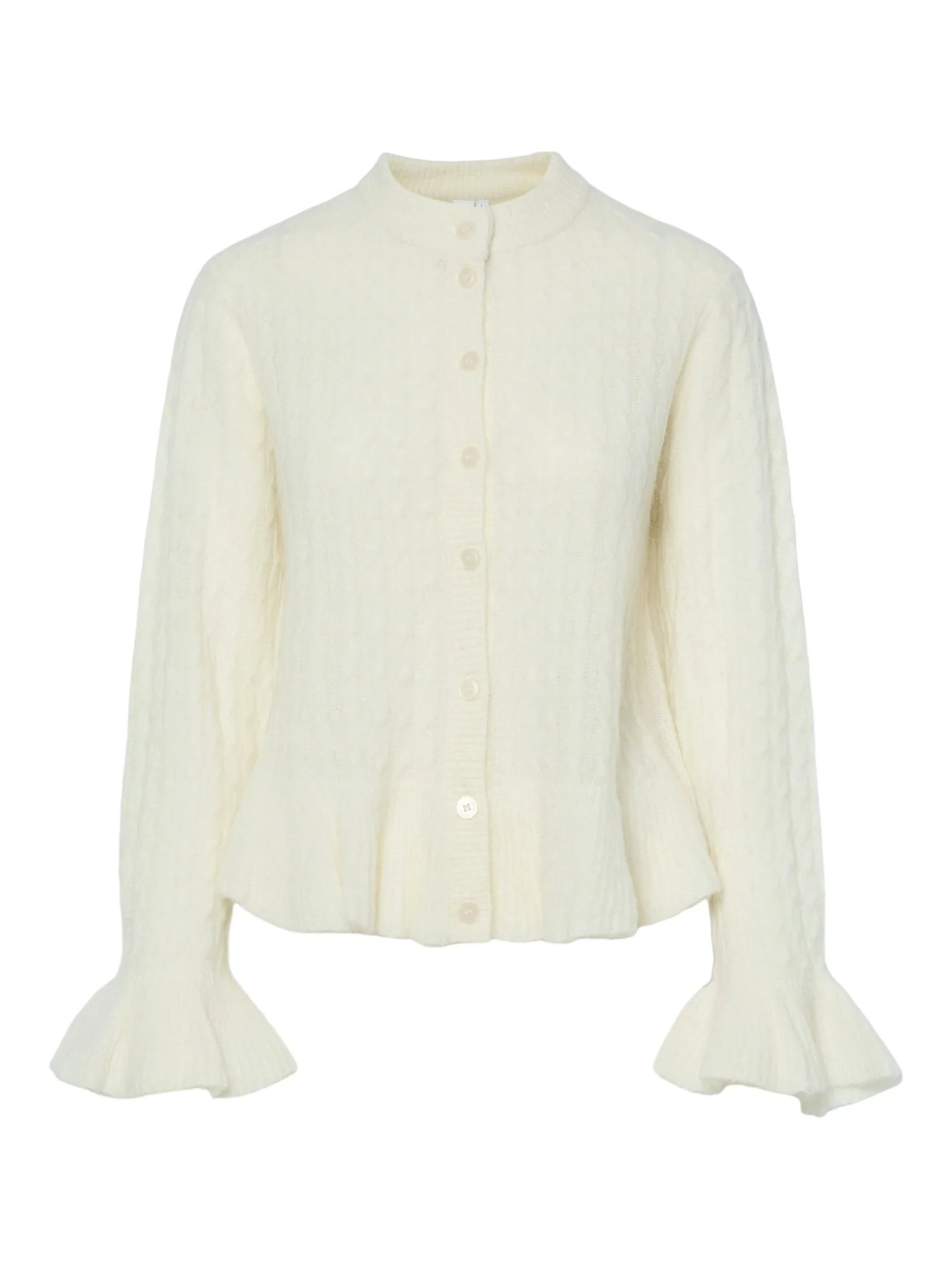 Numa Ls Knit Cardigan Birch - Image 2