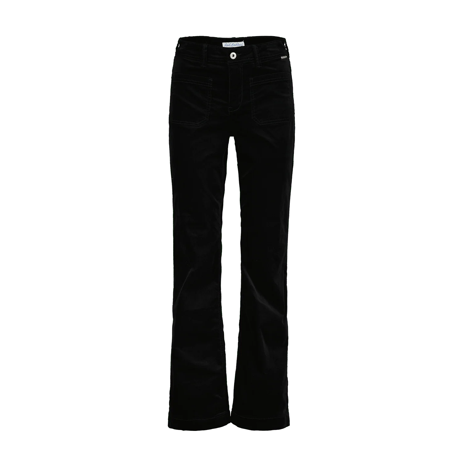 Colette Pants Frontpatchpockets Velvet Black