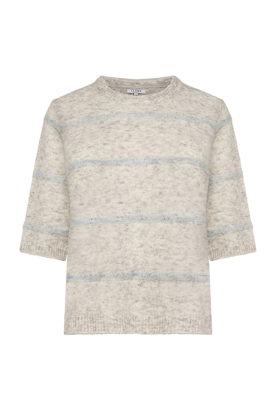 Pareesa Knit Snow White Melange