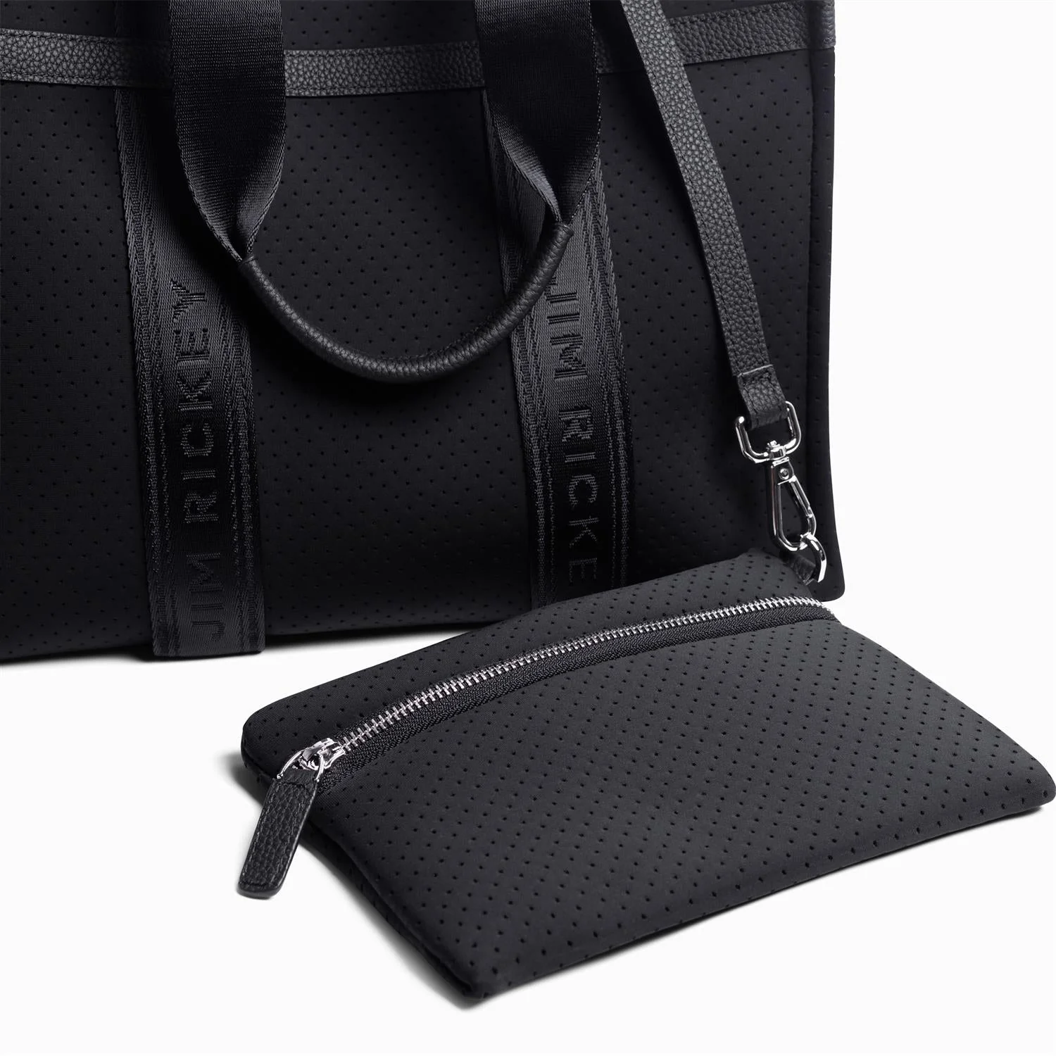 Cali Tote Neoprene Tote Bag Black - Image 4