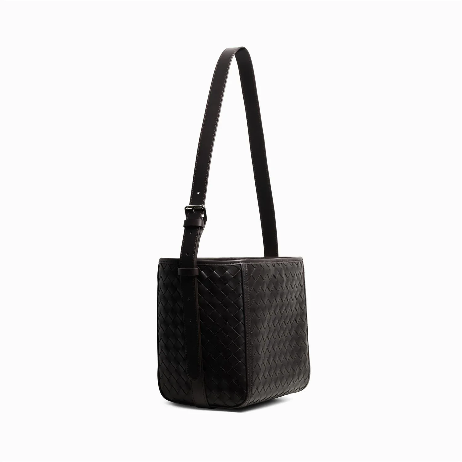 Sac Mini Braided Tote Bag Coffee - Image 2
