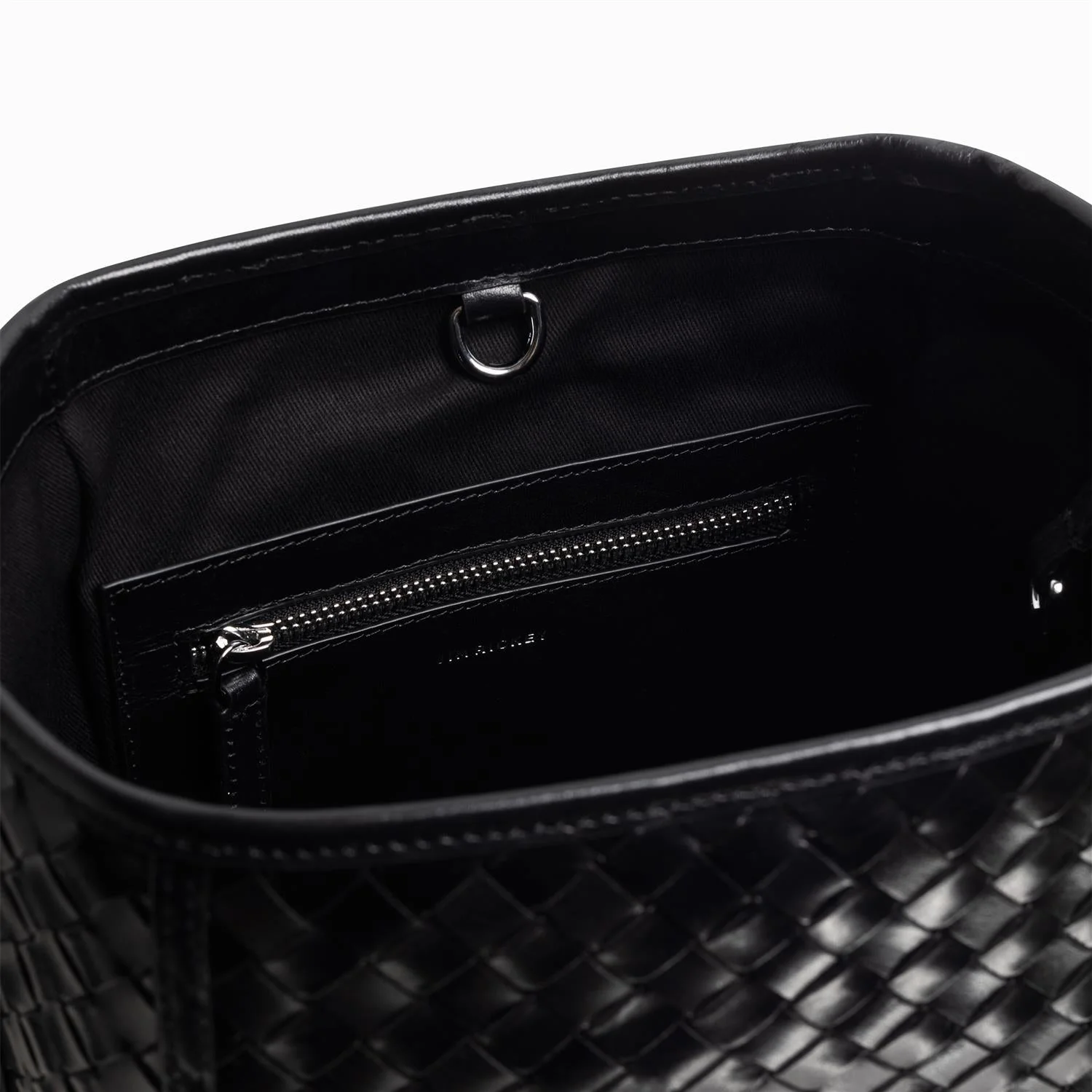 Sac Mini Braided Tote Bag Black - Image 3