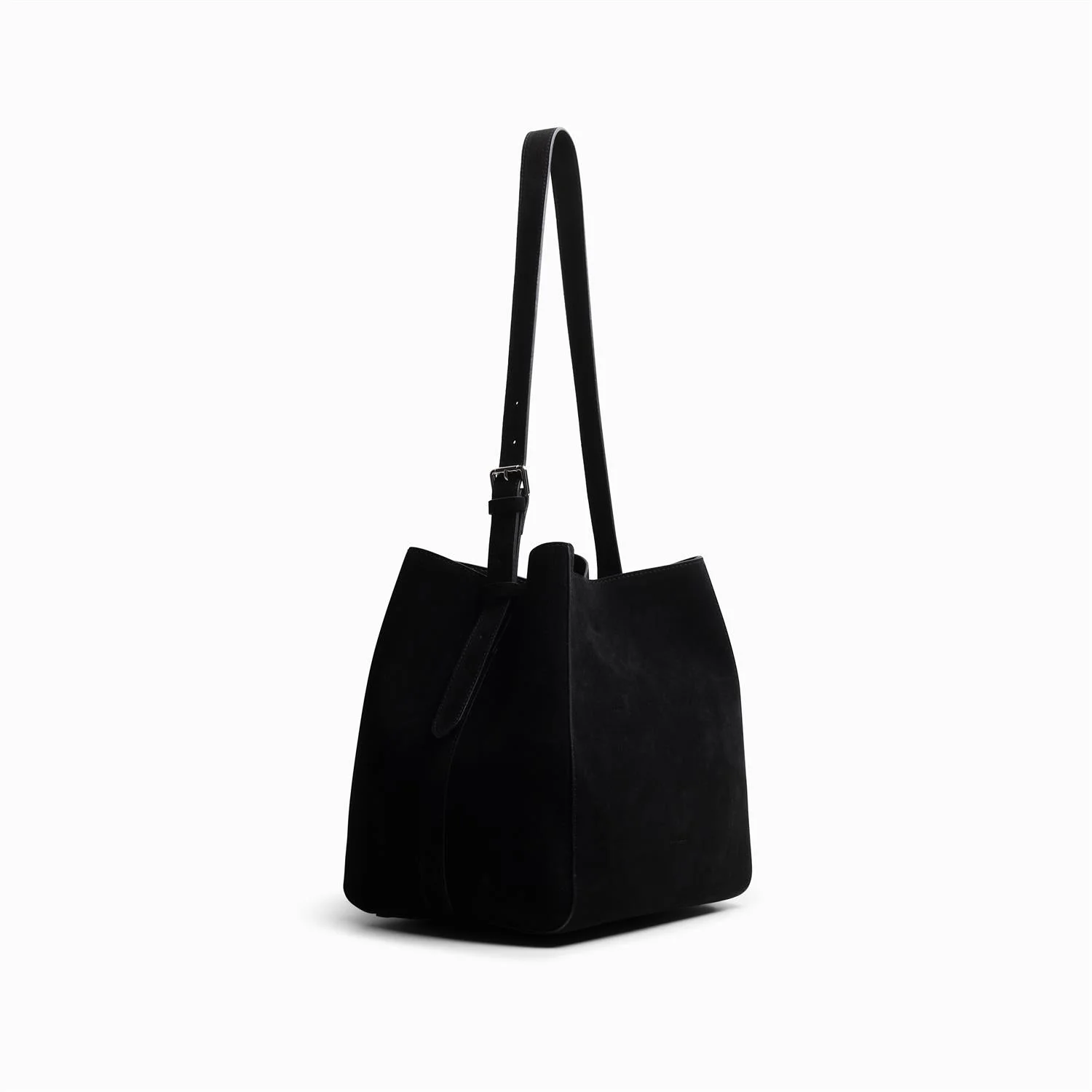 Sac Medium Suede Tote Bag Black - Image 2