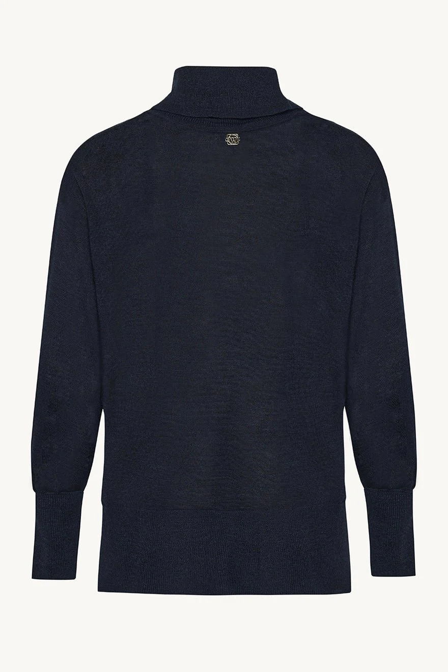 Paola Knit Dark Navy Melange - Image 2