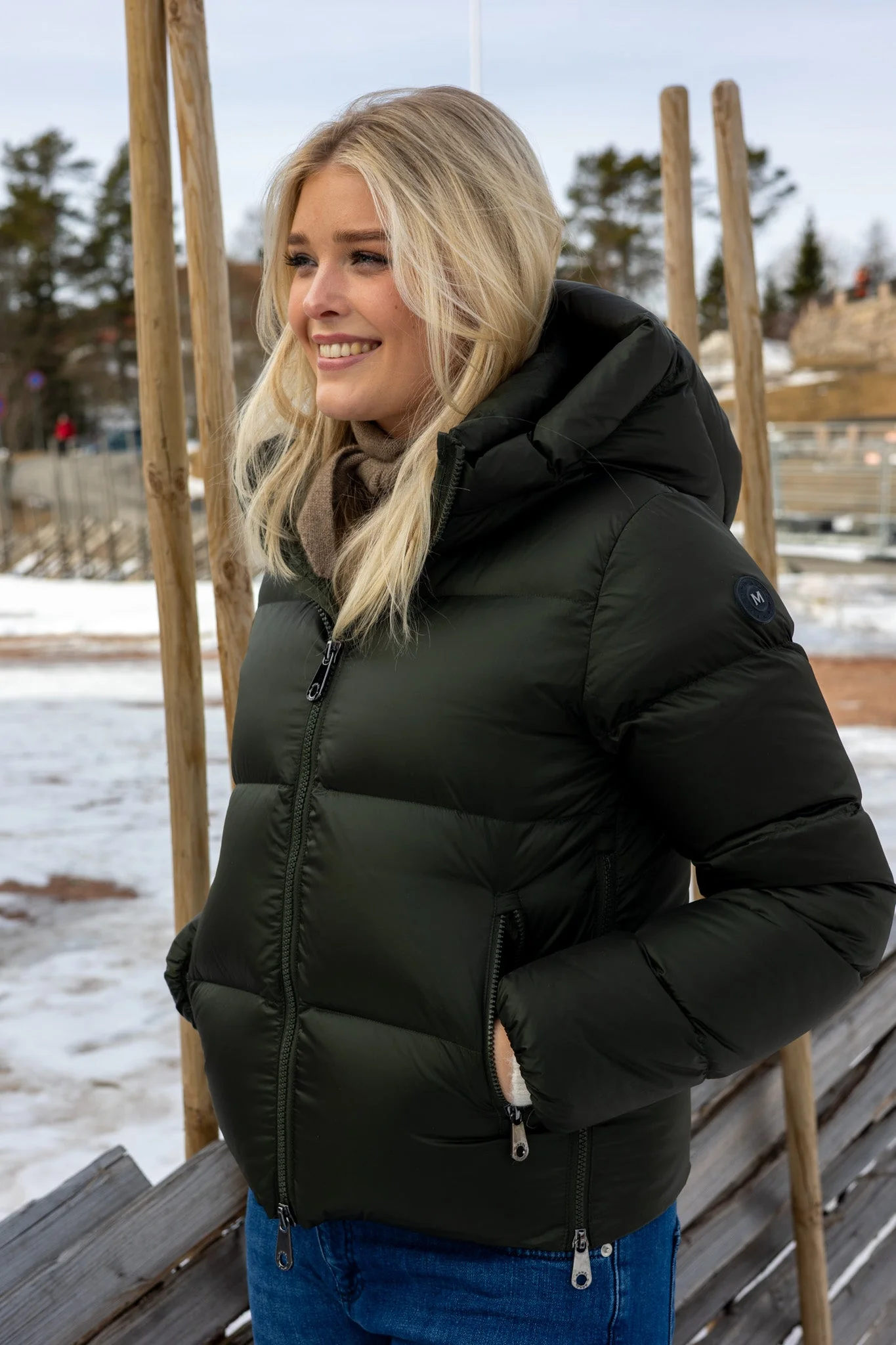 Val Cenis Short Jacket Dark Green - Image 4