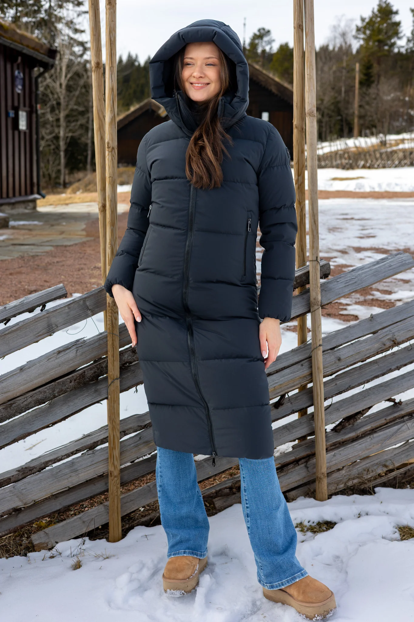 Val Cenis Long Tech Jacket Black - Image 6