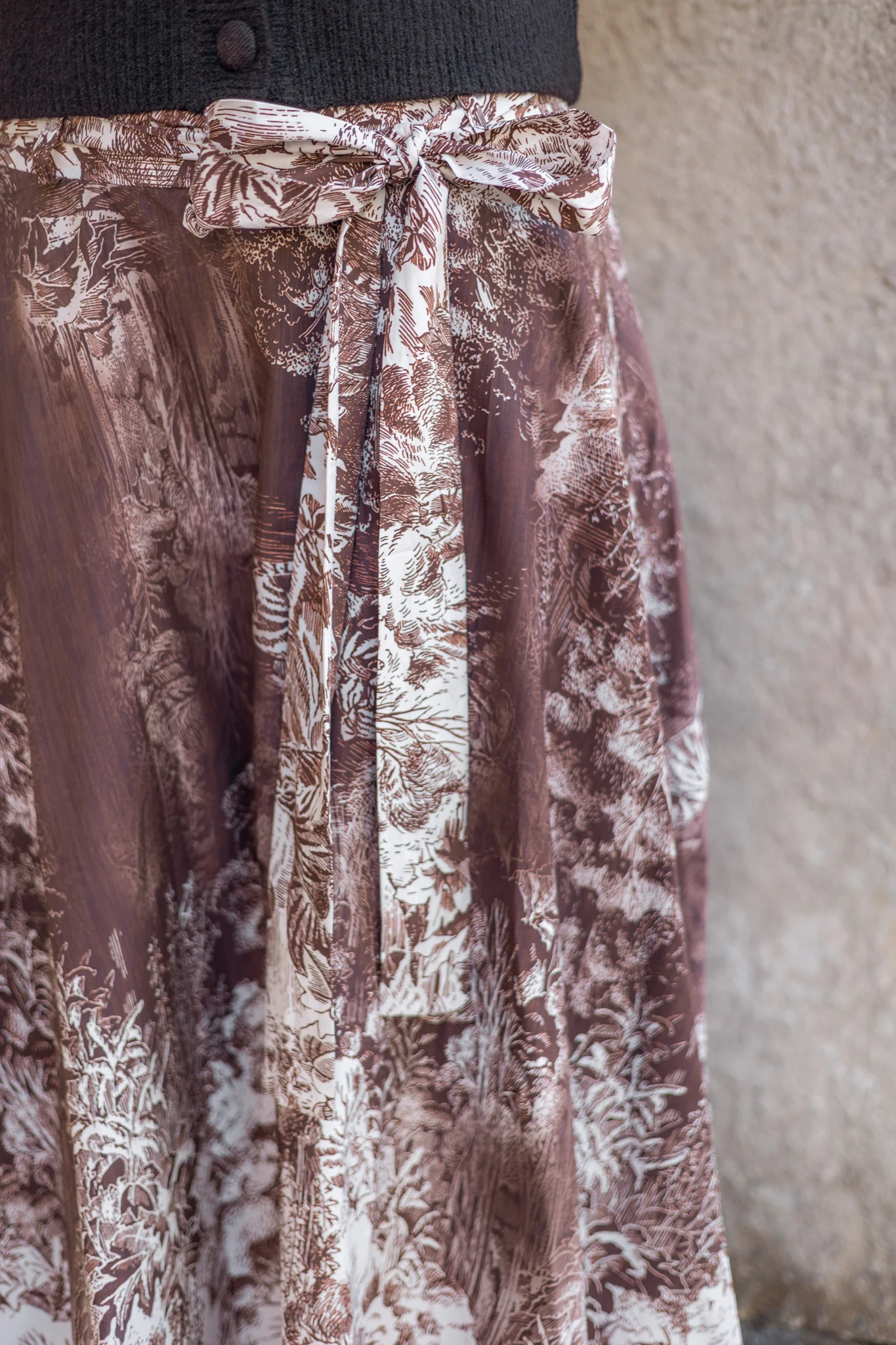 Tiger Midi Skirt Choco - Image 3