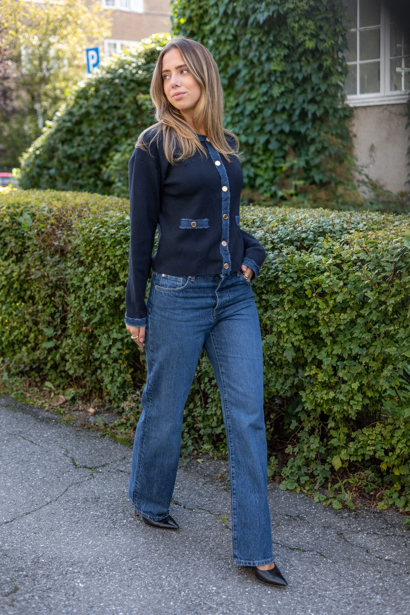 Jersey Jacket Navy - Image 2