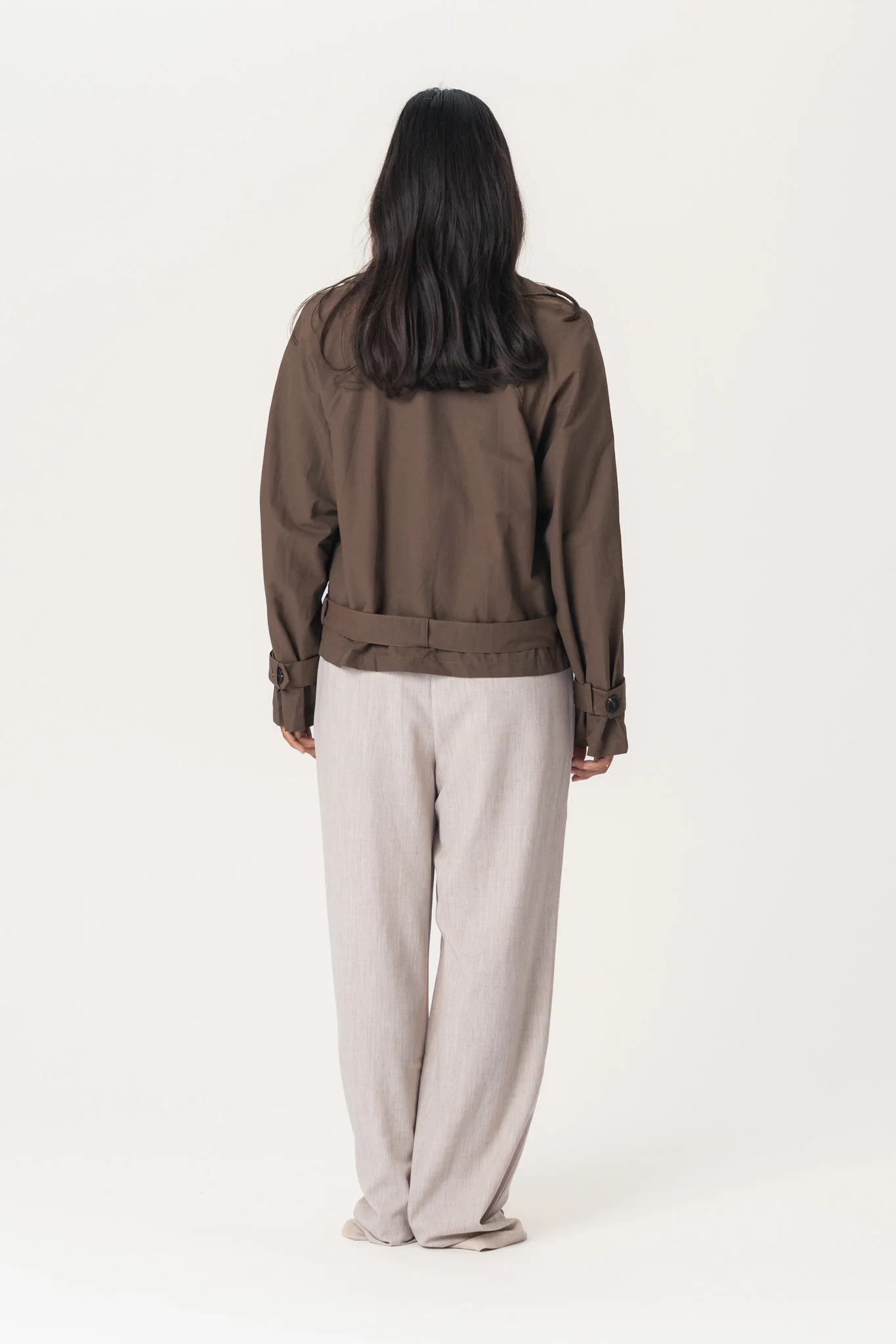 Alma Trenchcoat Dark Brown - Image 6