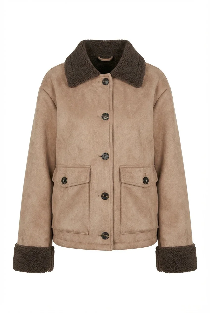 Sia Teddy Jacket Light Brown - Image 2
