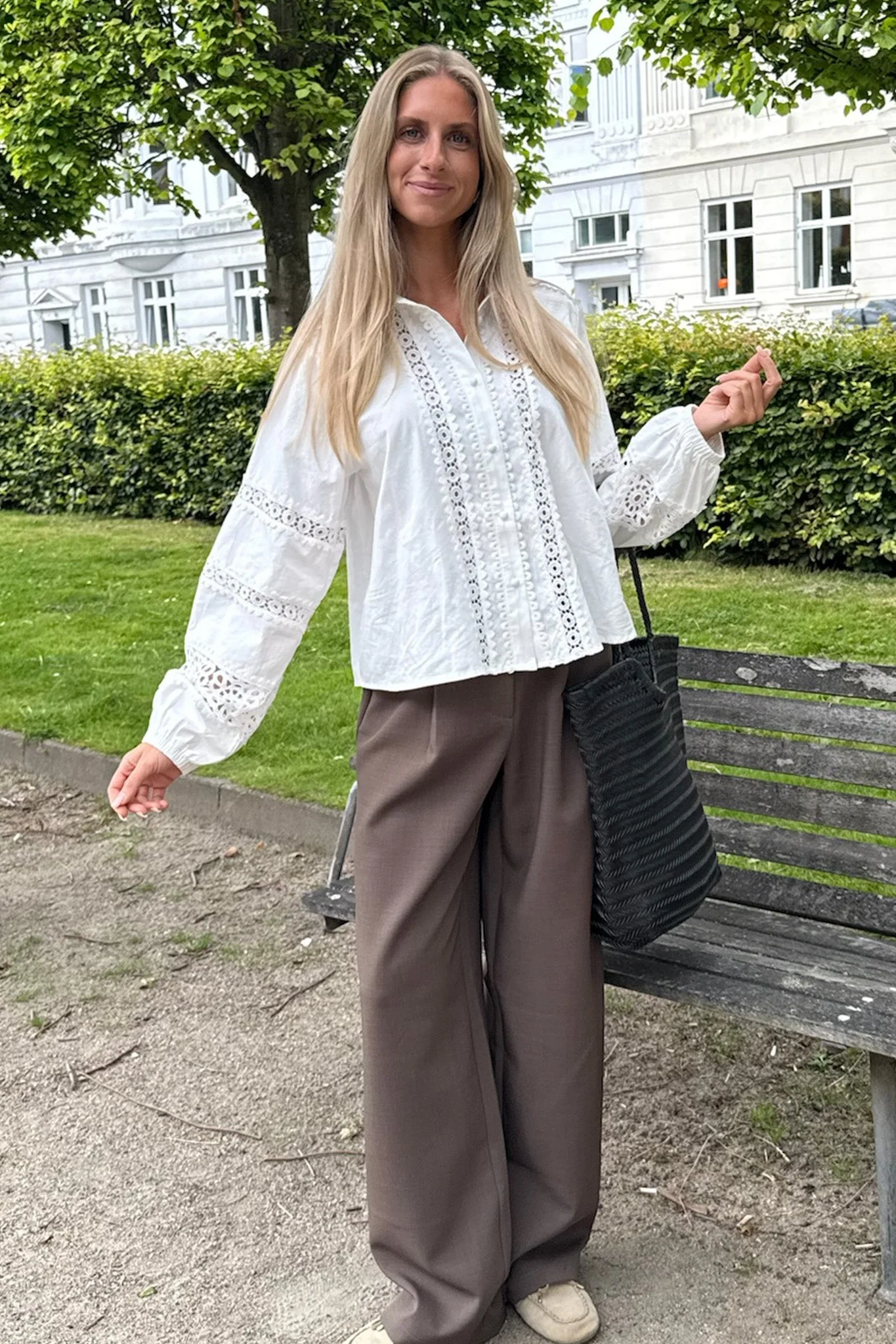 Celina Pants Dark Brown - Image 2