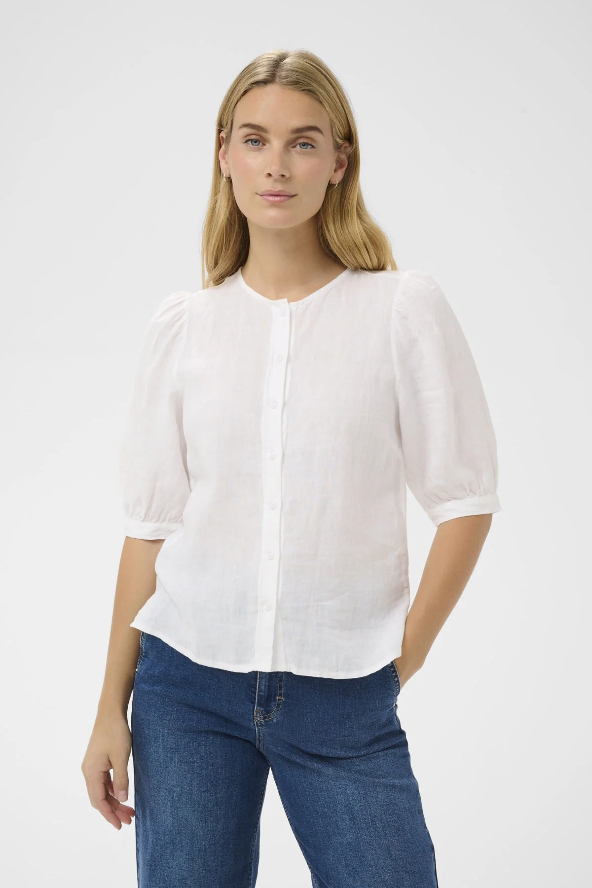 Azra Shirt Bright White - Image 3