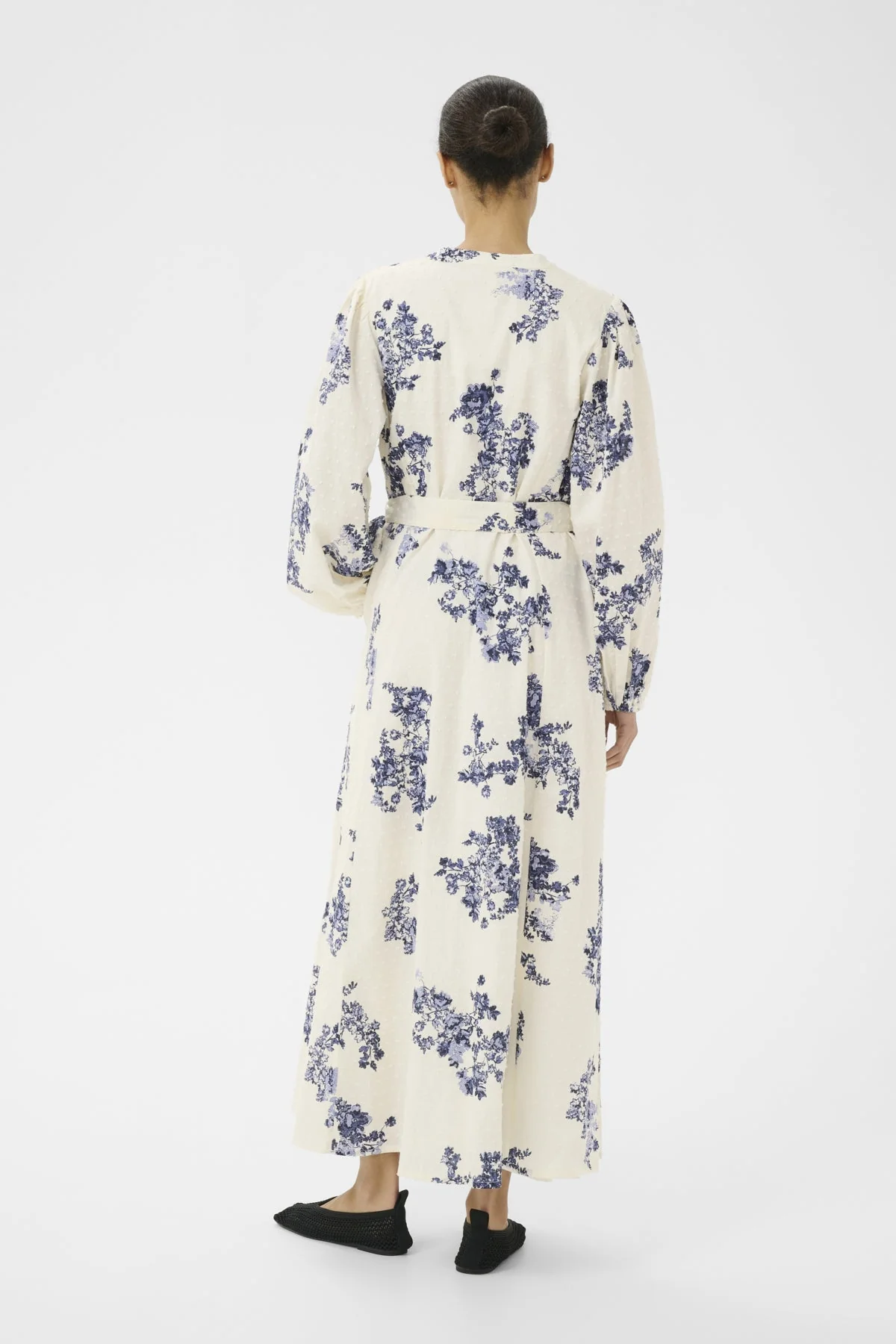 Avirana Dress Blue Shadow Flower Print - Image 5