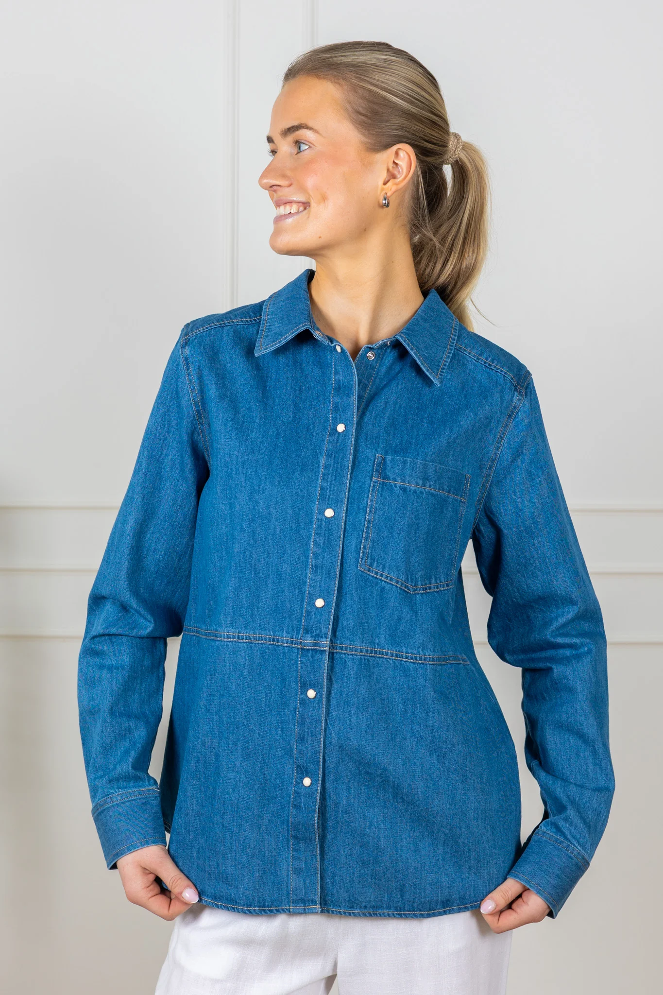 Alvine Shirt Medium Blue Denim - Image 3
