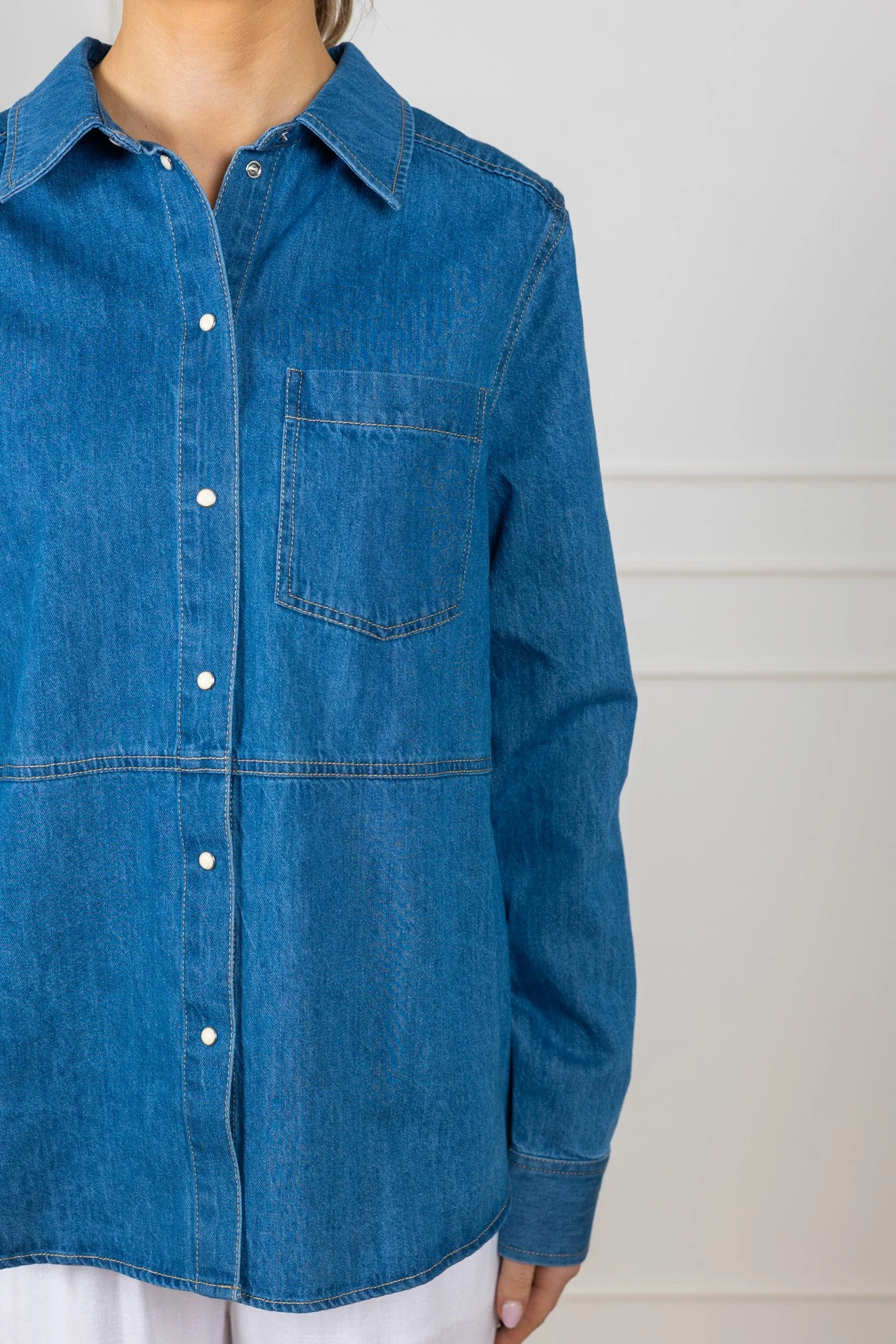 Alvine Shirt Medium Blue Denim - Image 7