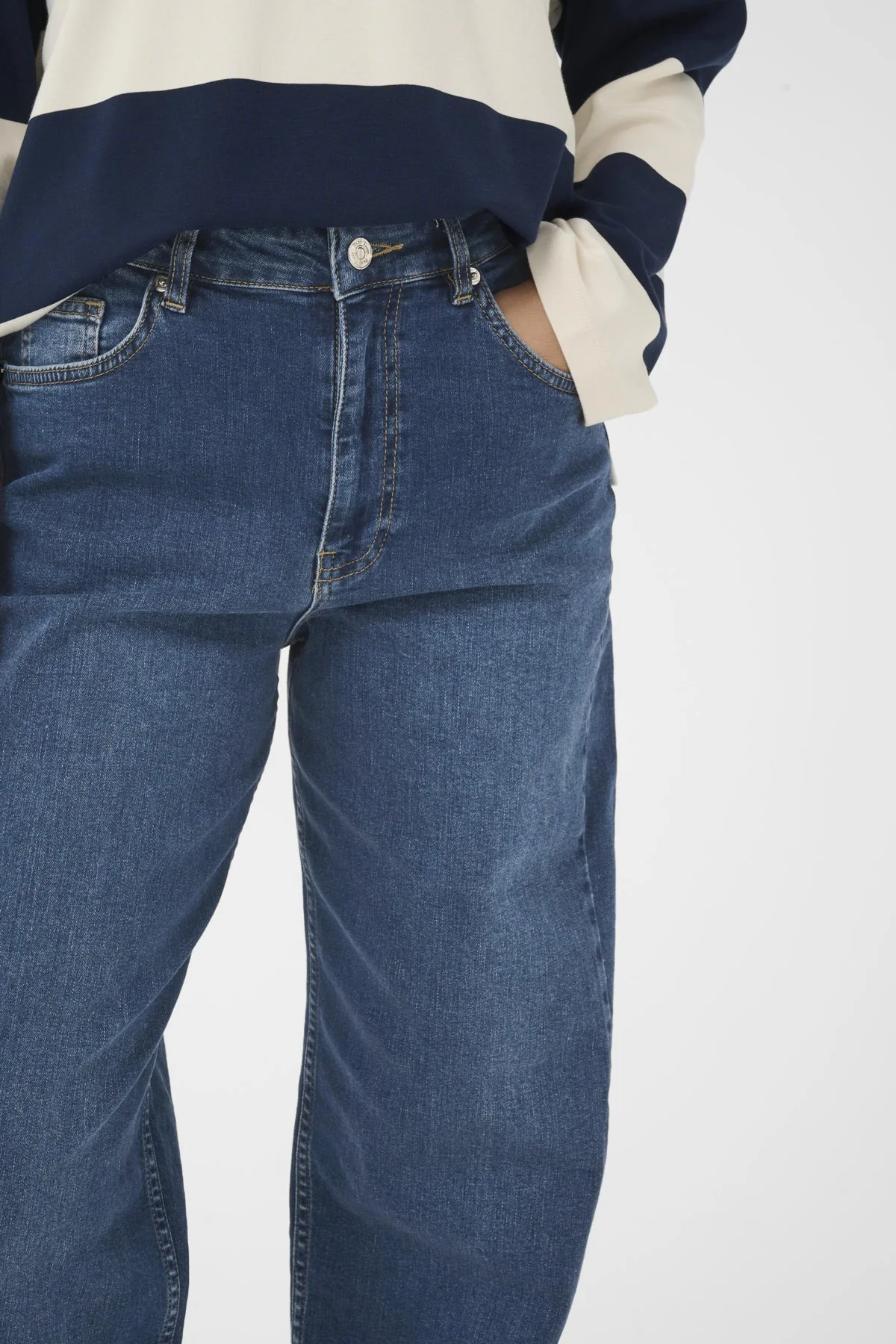 Adelena Jeans Medium Dark Blue Denim - Image 8