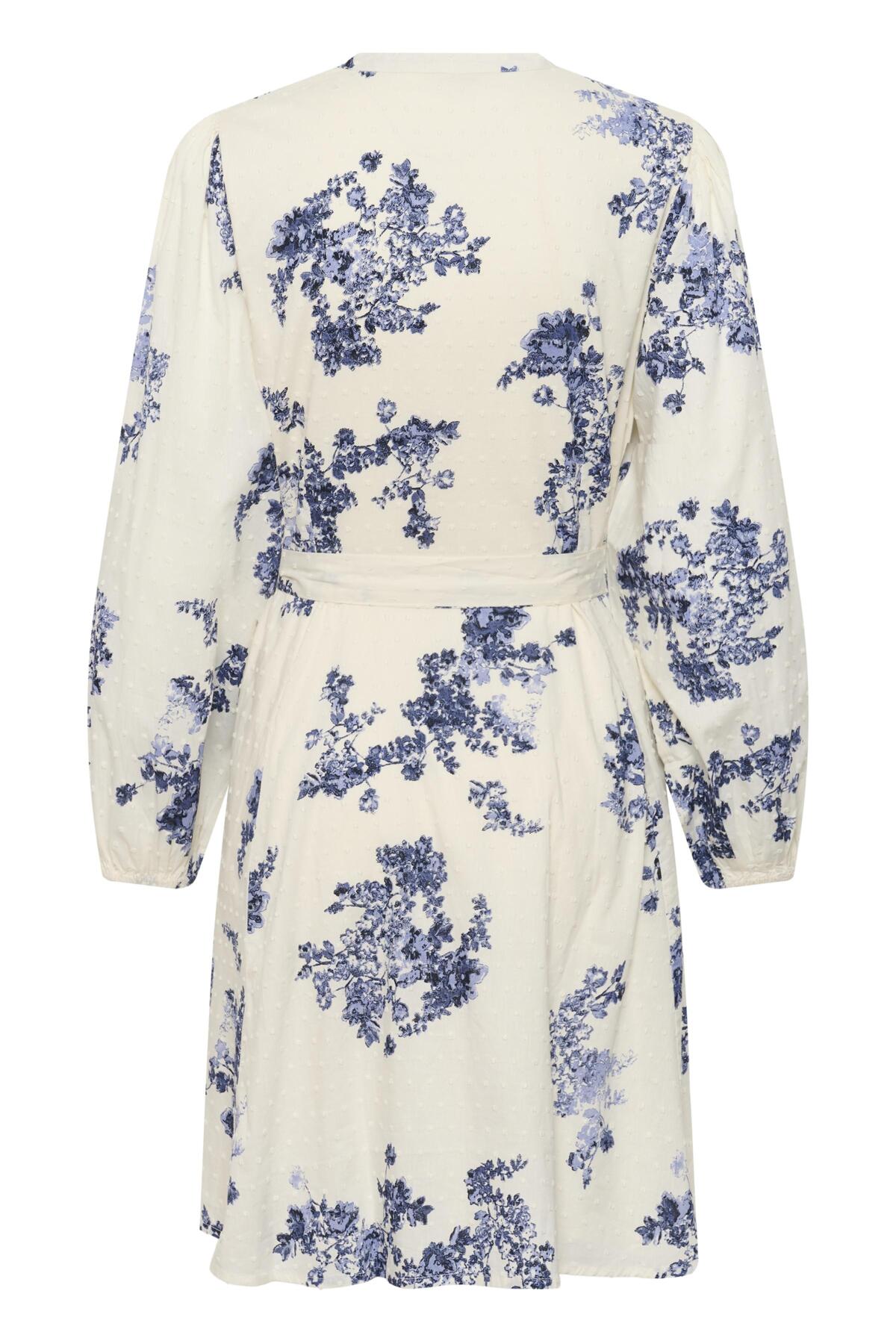 Avira Dress Blue Shadow Flower Print - Image 14