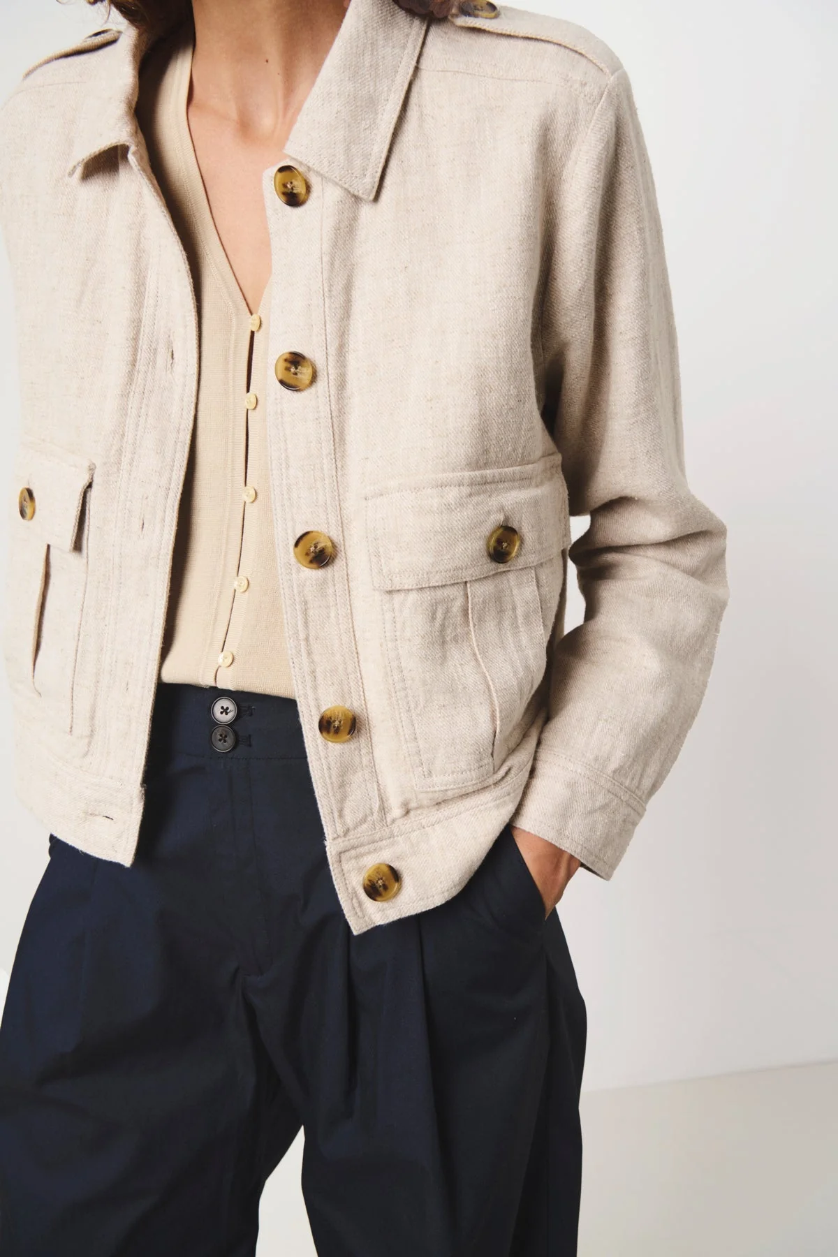 Najah Jacket French Oak Melange - Image 3