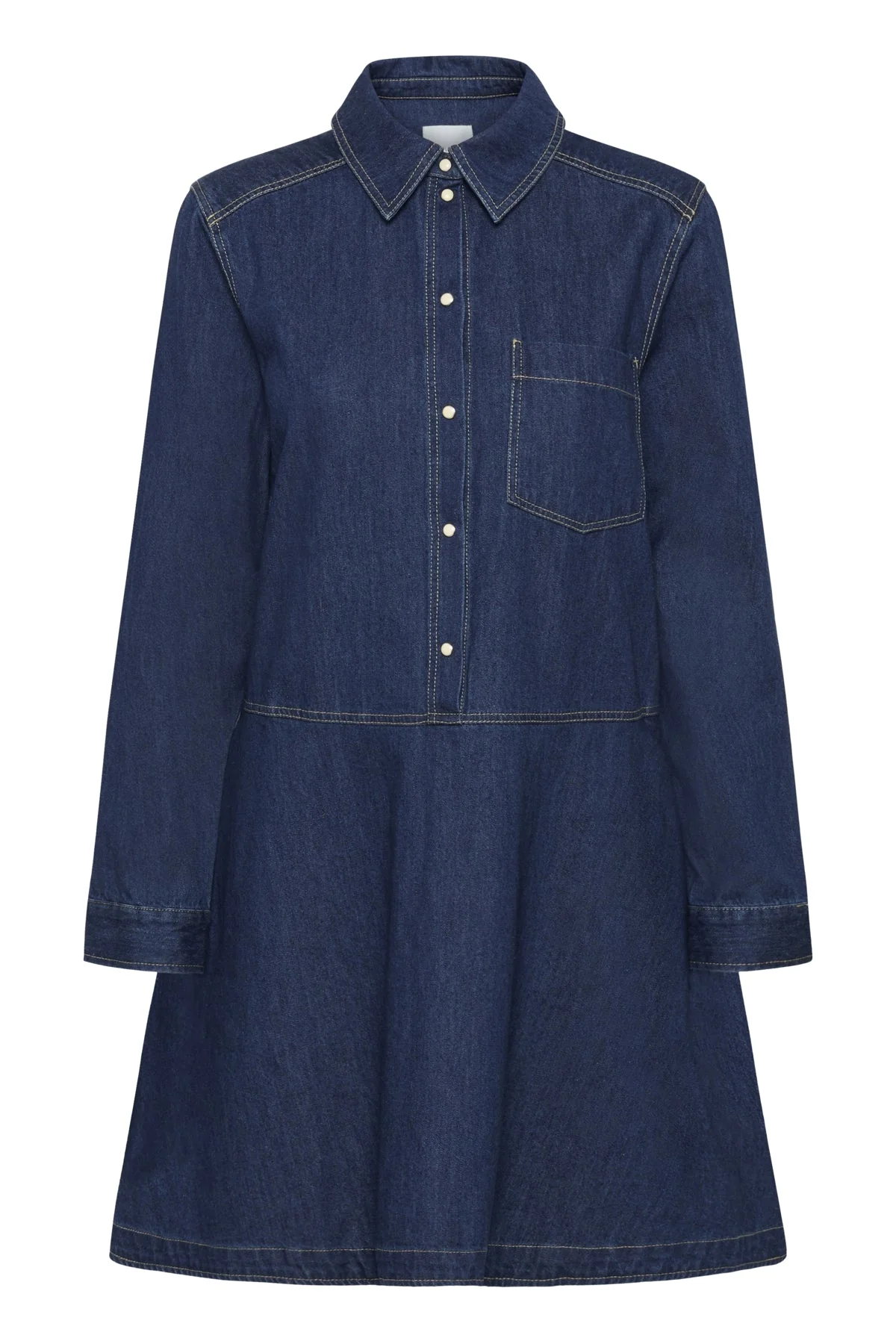 Augustine Dress Dark Blue Denim - Image 2