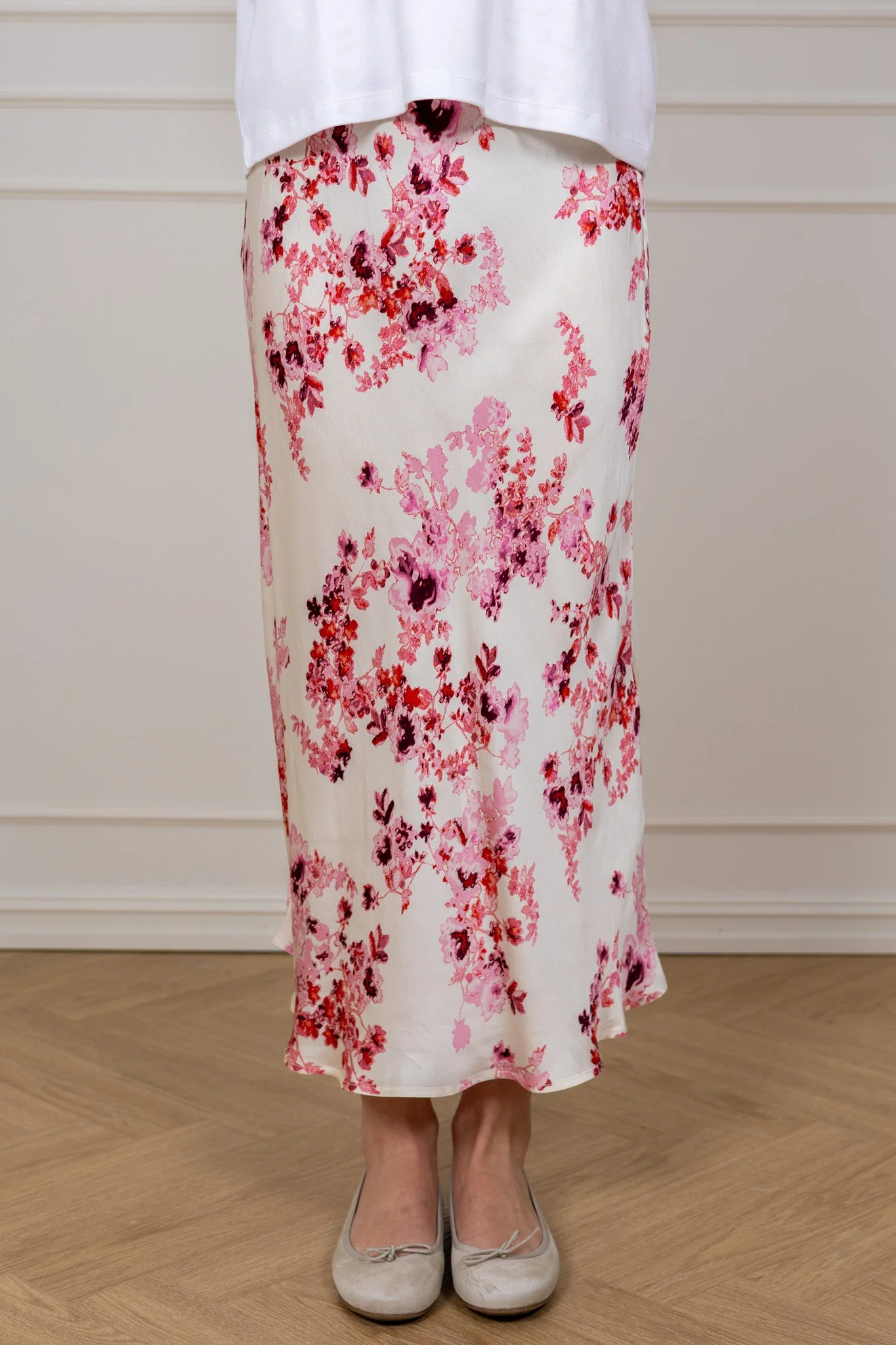 Laurina Skirt Pink Shadow Flower Print - Image 5