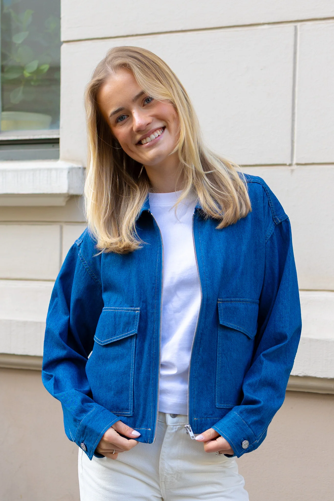 Aleksandra Jacket Medium Blue Denim - Image 5