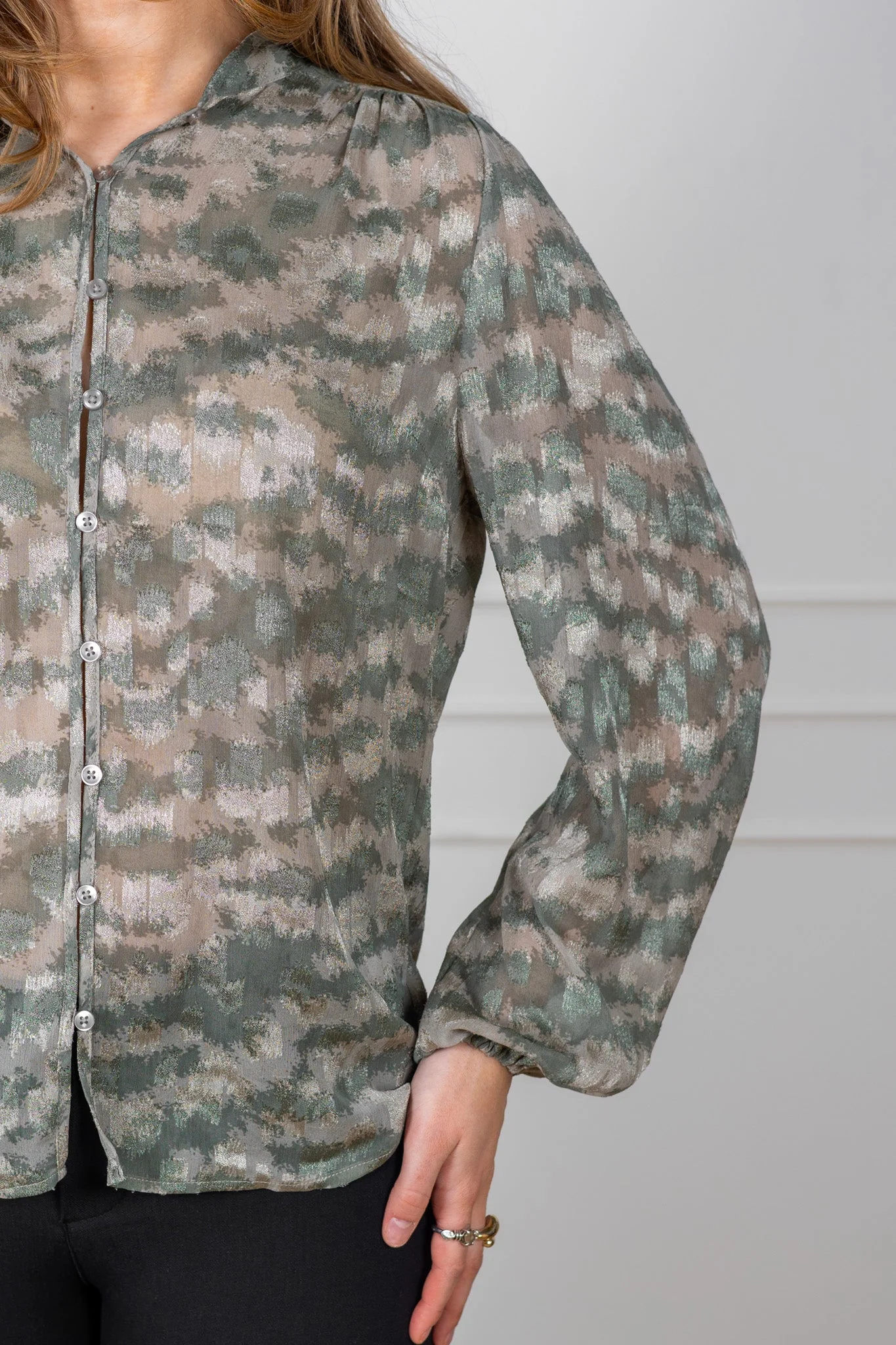 Cielleiw Shirt Mulled Basil Tiger Stripes - Image 6