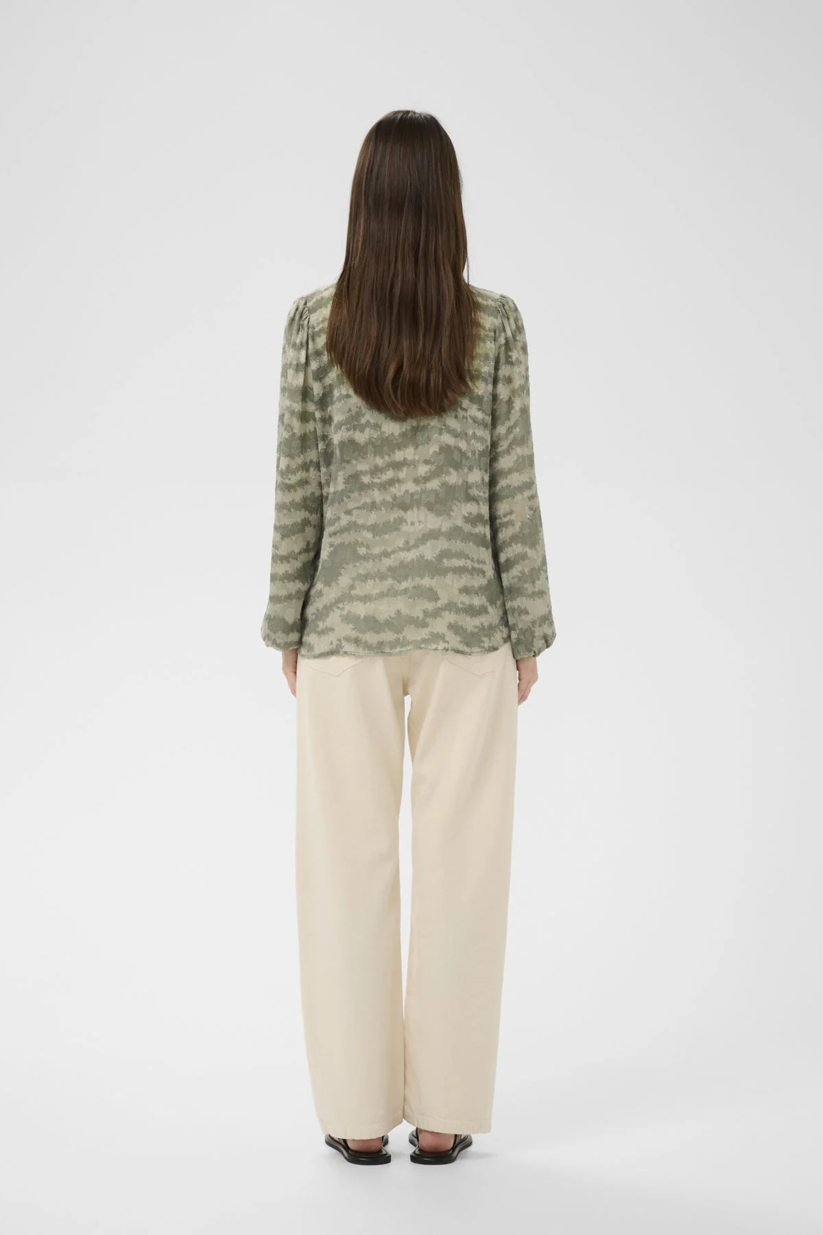 Cielleiw Shirt Mulled Basil Tiger Stripes - Image 9