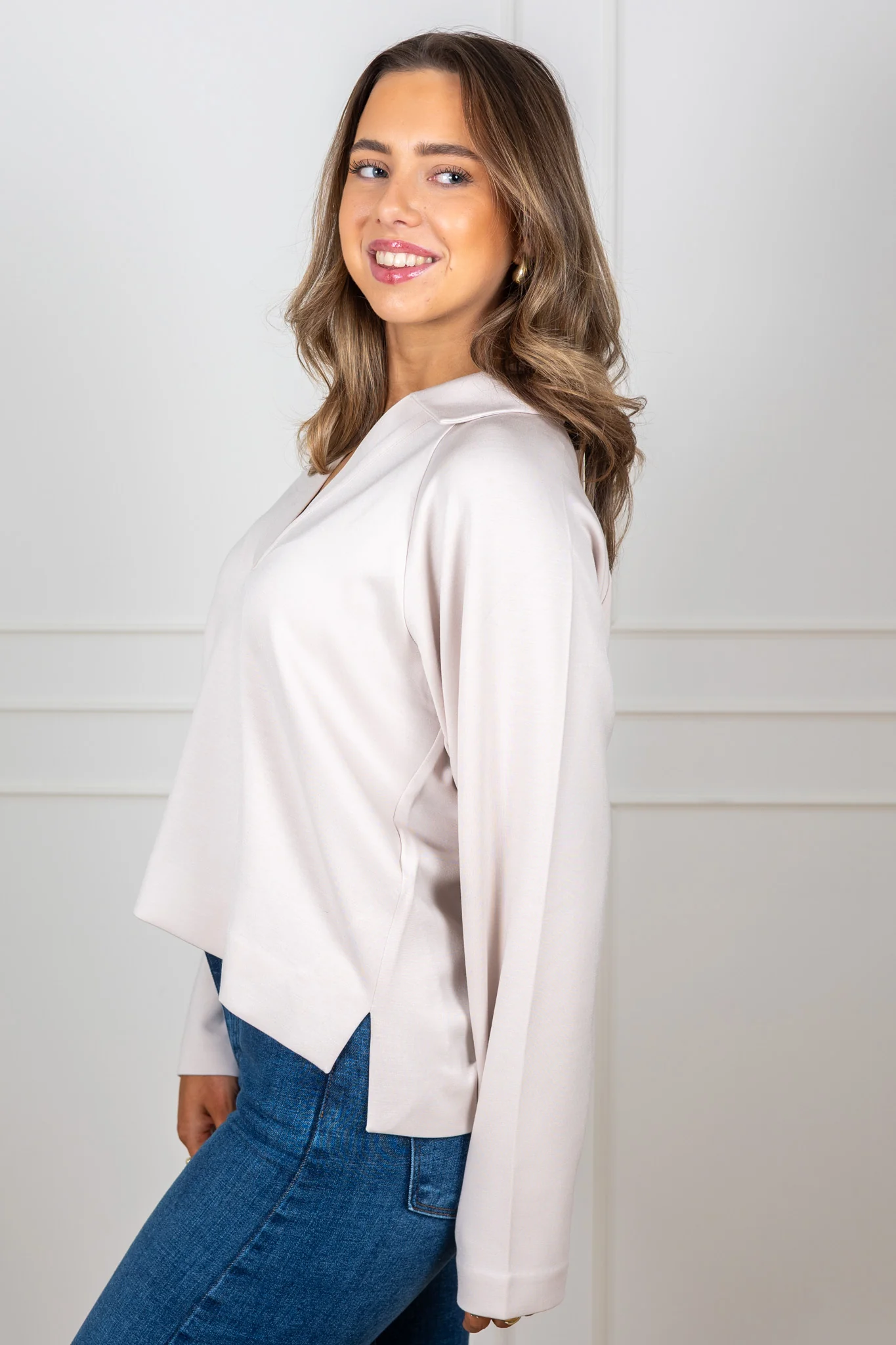Simiw Vincentiw Polo Blouse Haze - Image 4