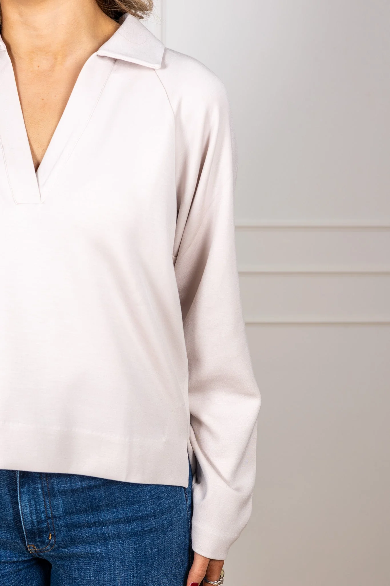 Simiw Vincentiw Polo Blouse Haze - Image 6