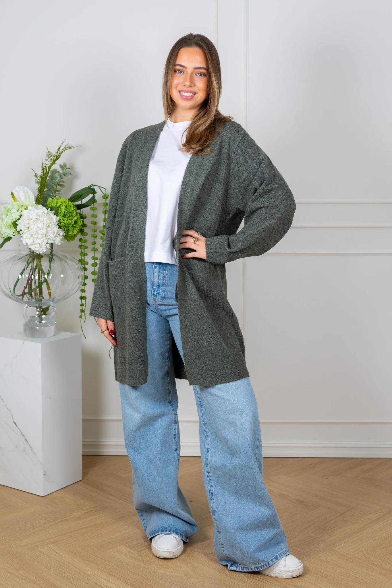 Guniiw Cardigan Mulled Basil Melange - Image 3