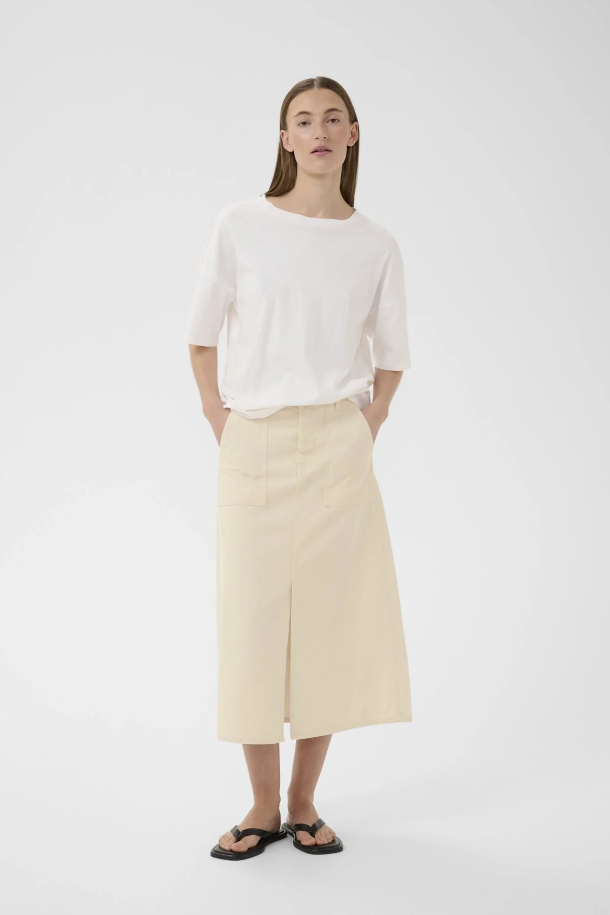 Dilysiw Skirt Ecru Melange - Image 6