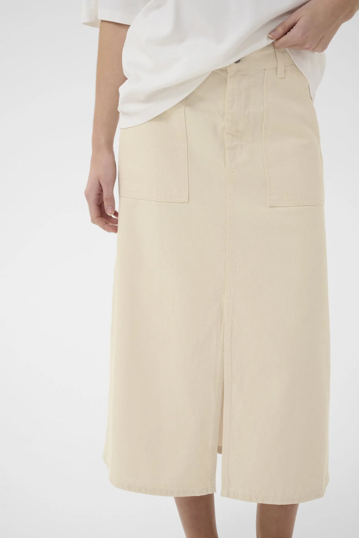 Dilysiw Skirt Ecru Melange - Image 9